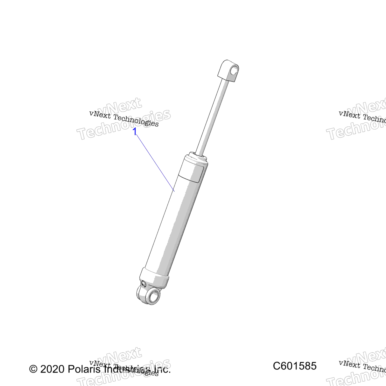 Suspension, Shock, задний Track (C601585)