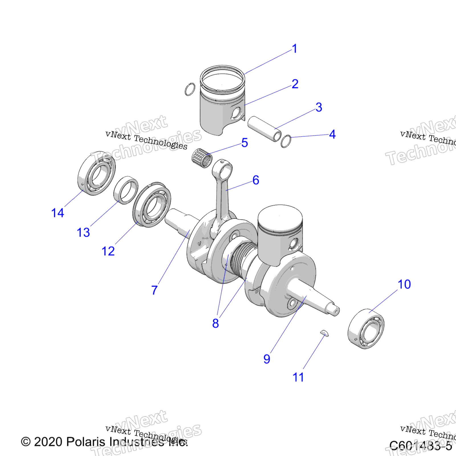 Engine, поршень & коленвал