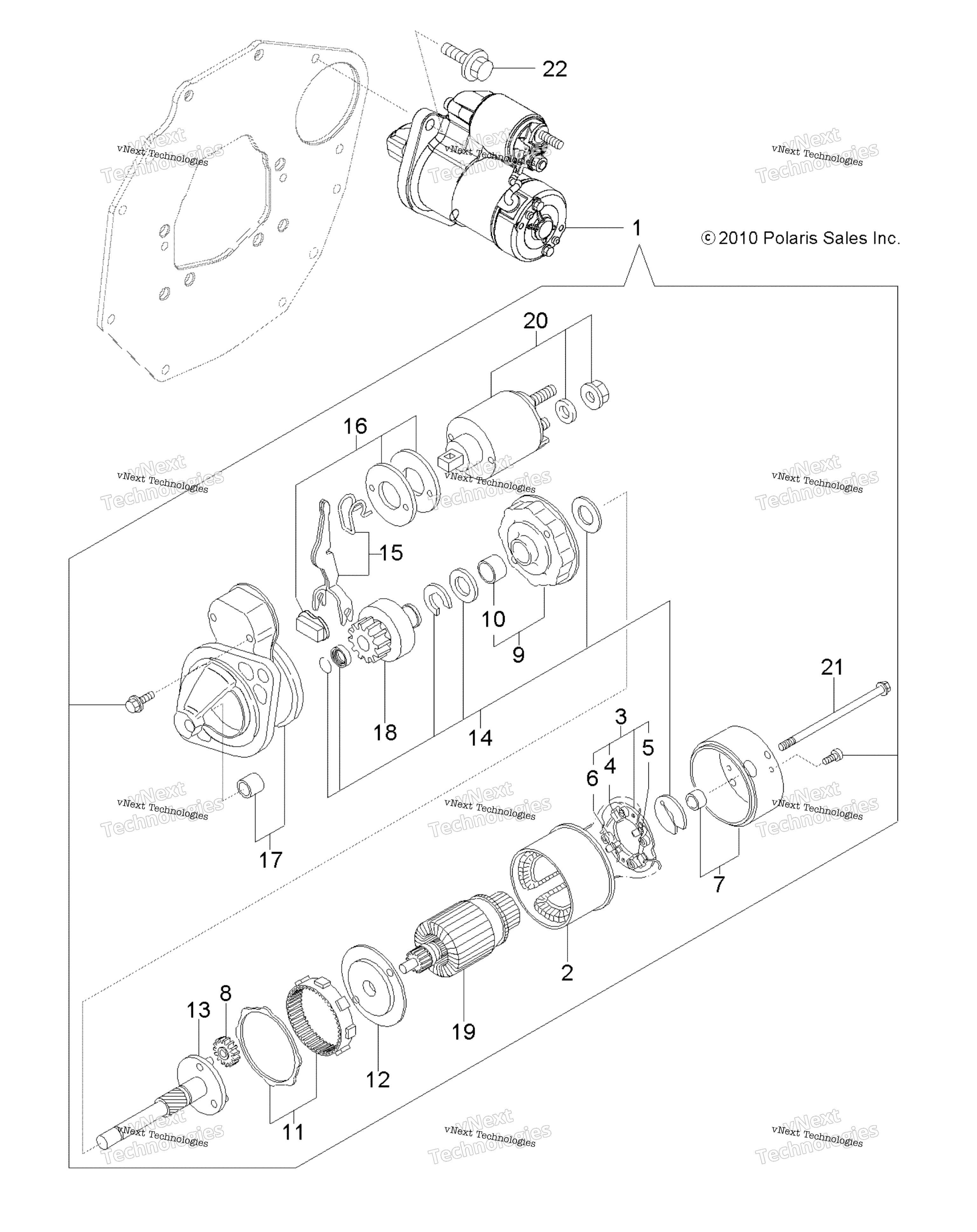 двигатель Starting Motor