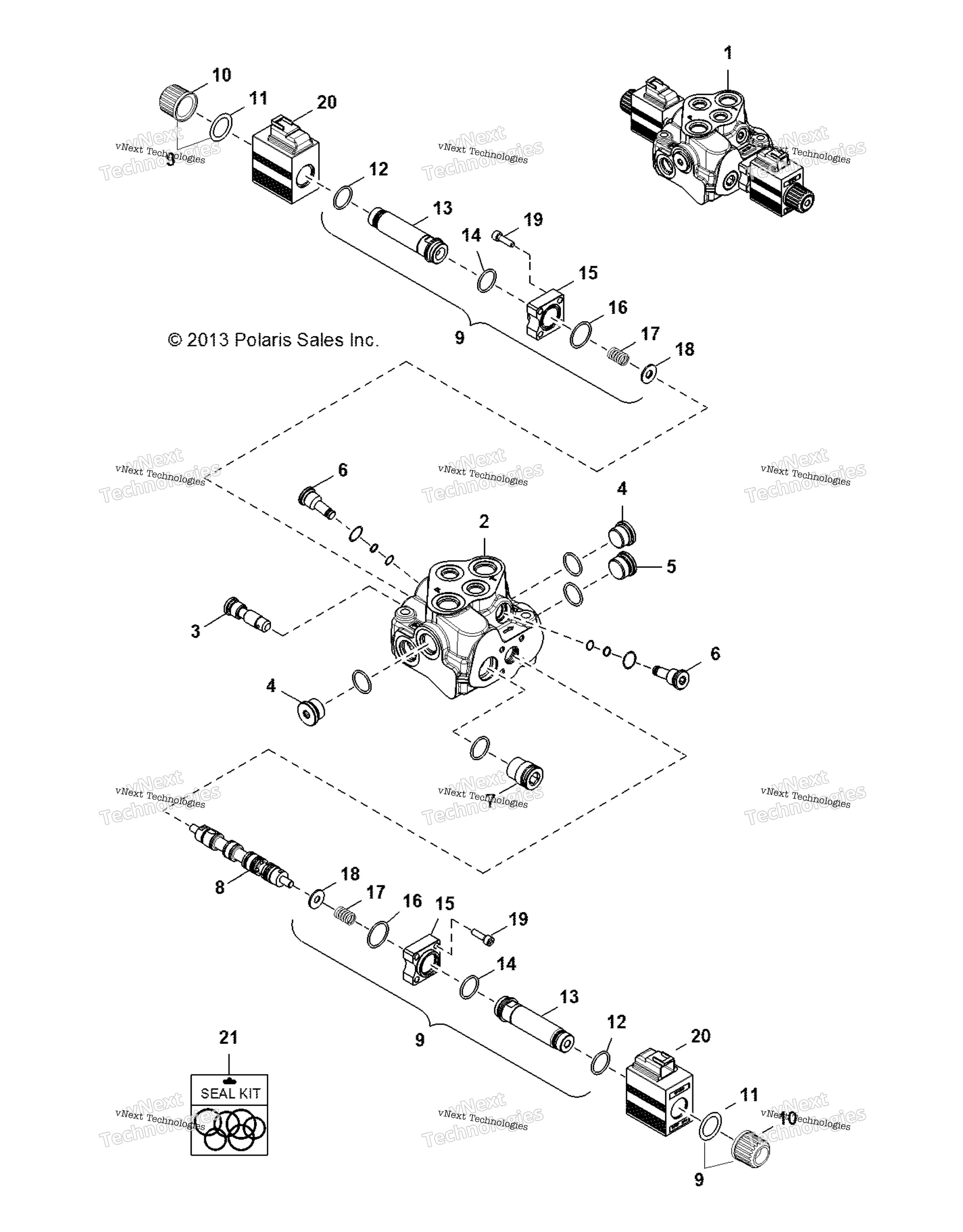 Hydraulics, вспомогательный клапан