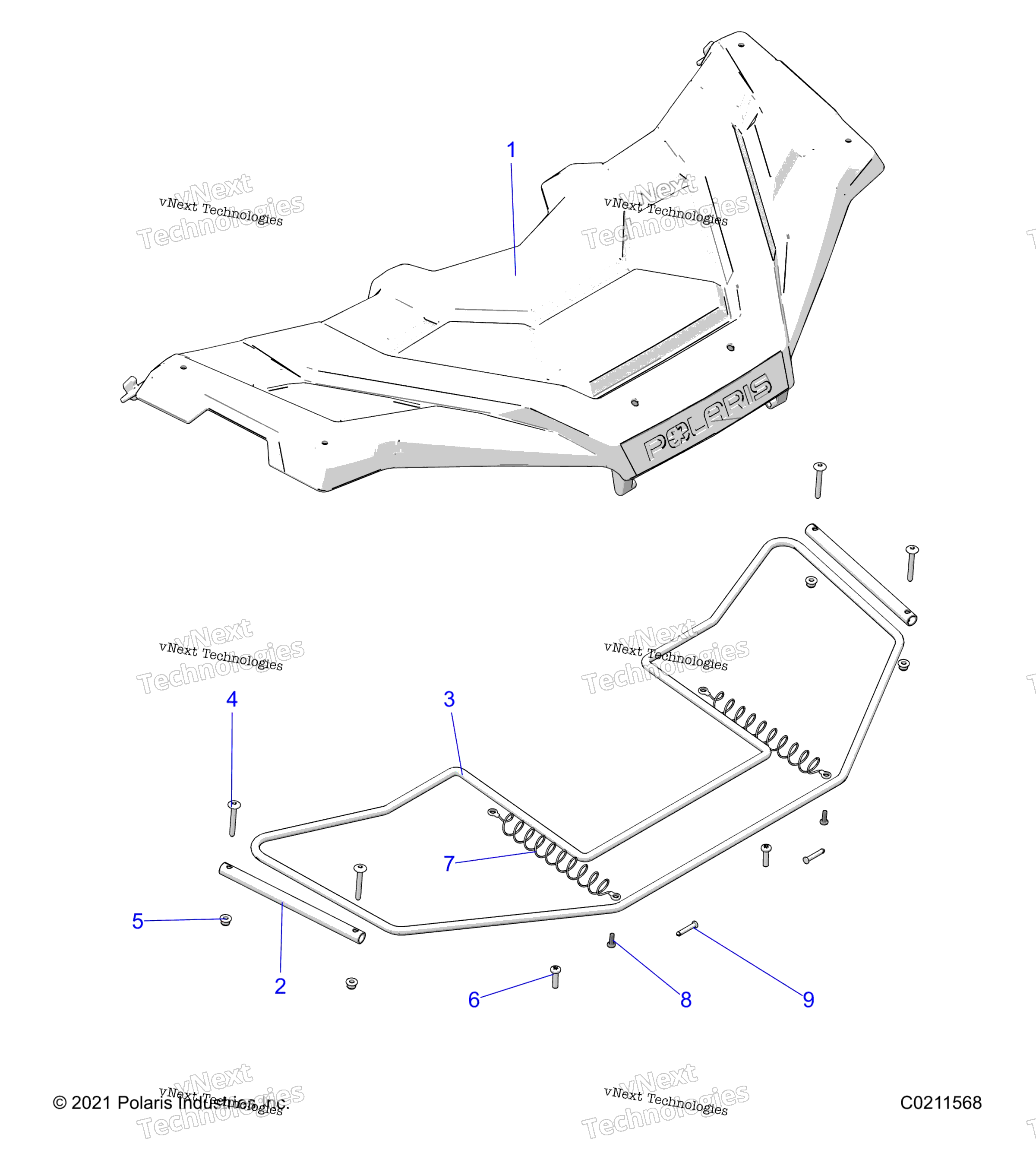 Body, передний Storage крышка