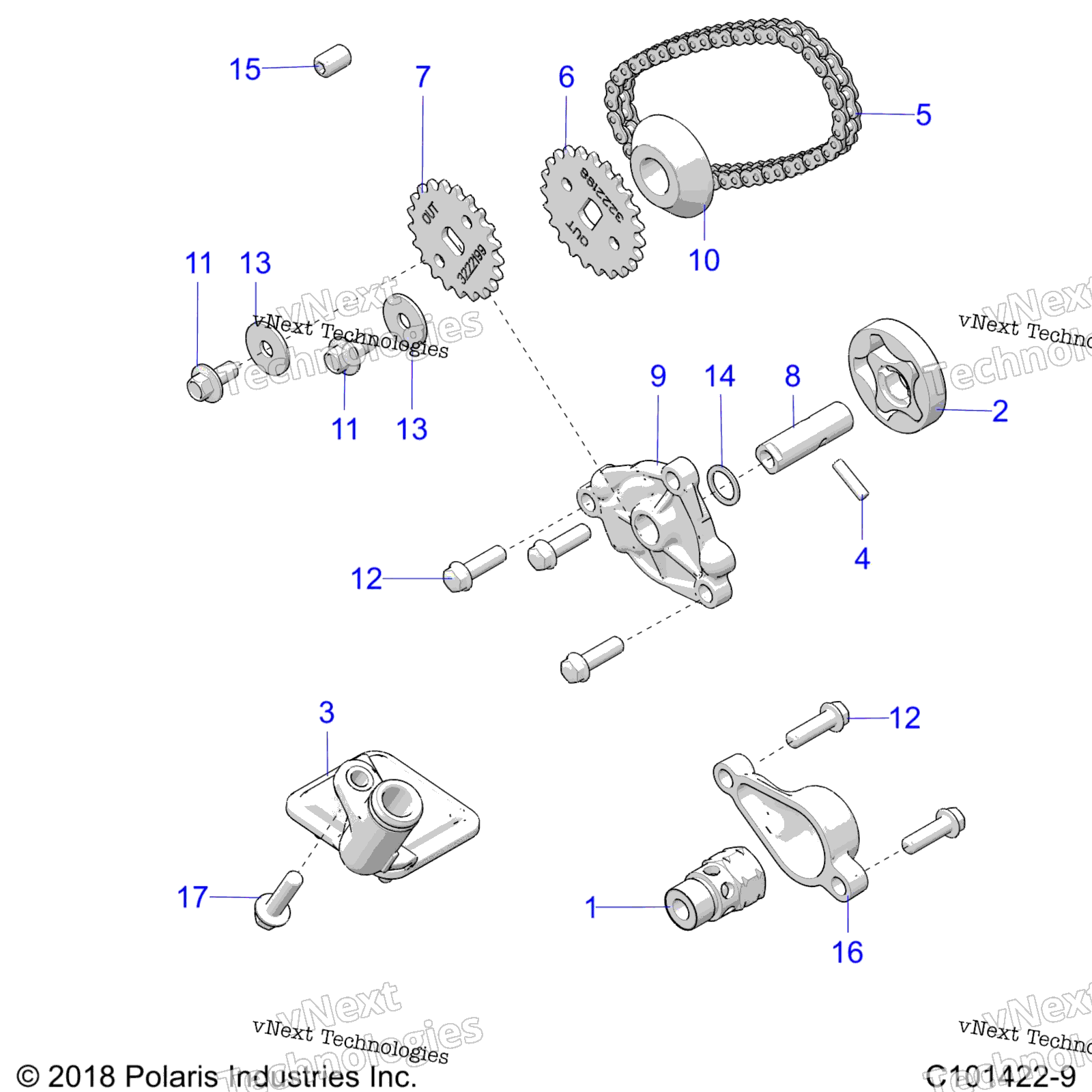 Двигатель, масляный насос