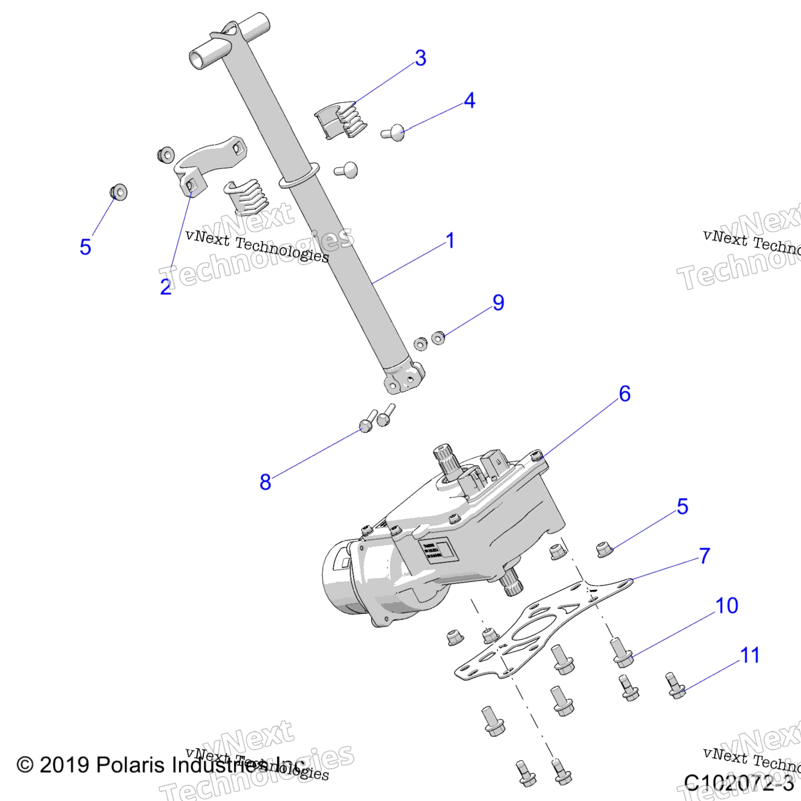 Steering, рулевое управление Post Asm