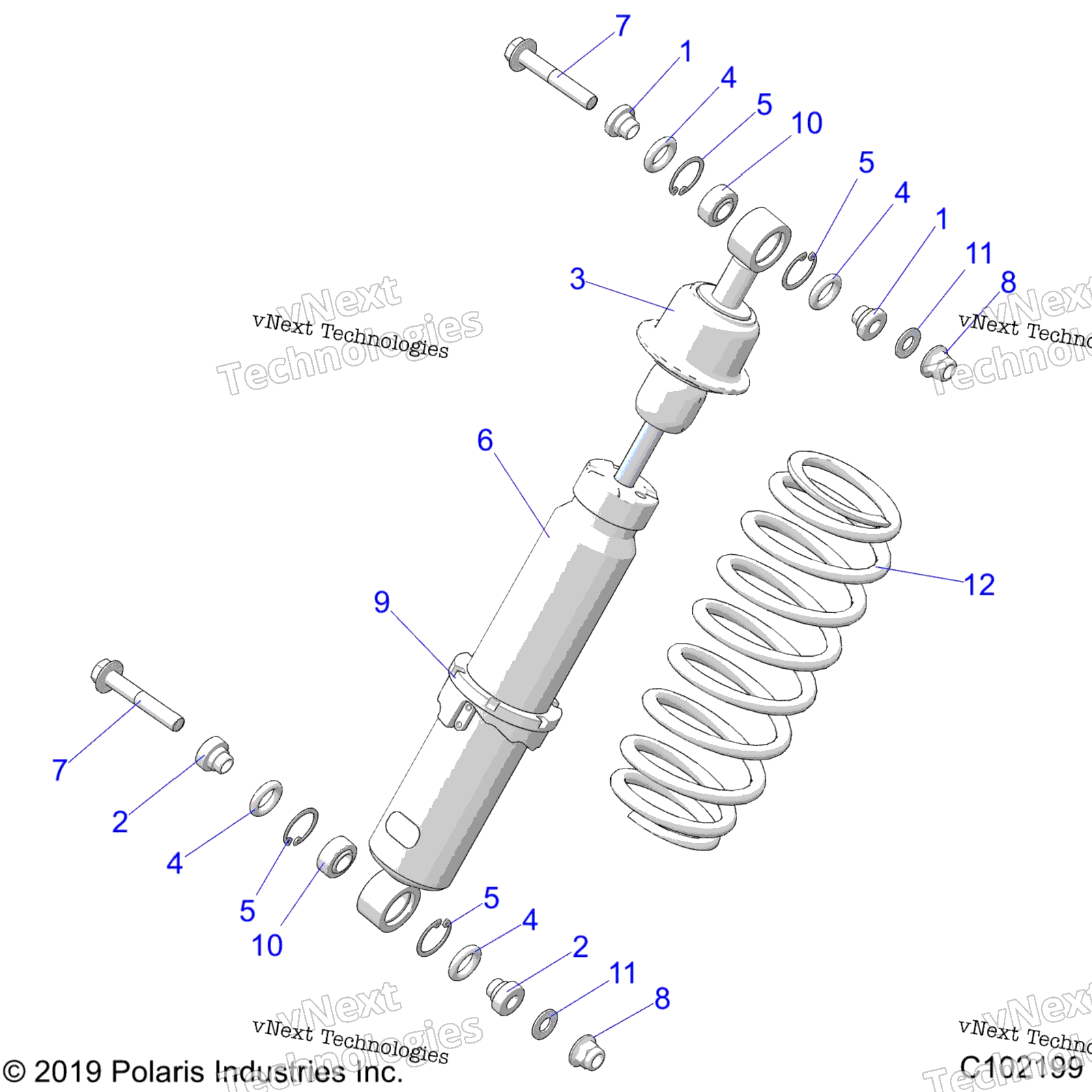 Suspension, Shock, передний