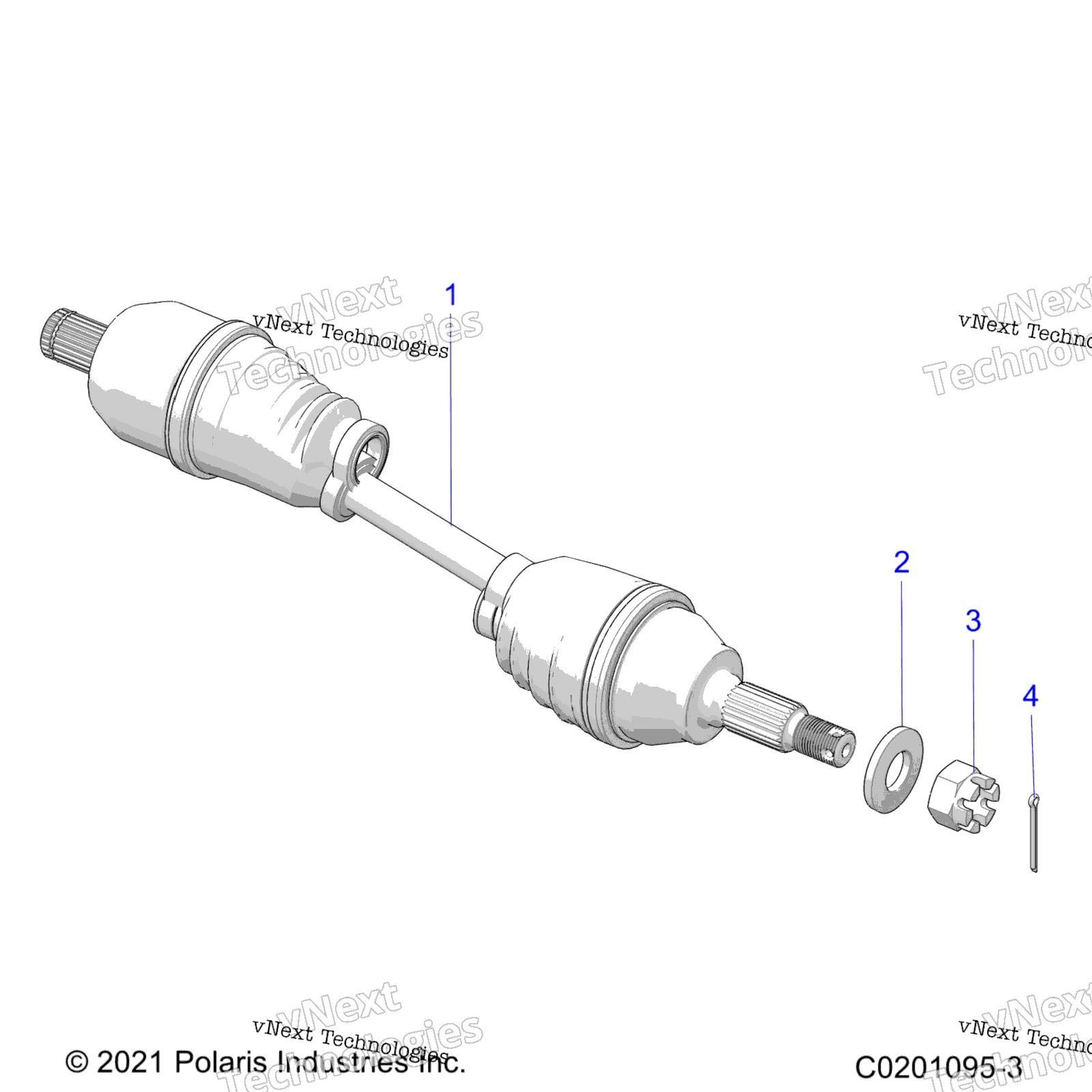 Привод Train, Half Shaft, Rear
