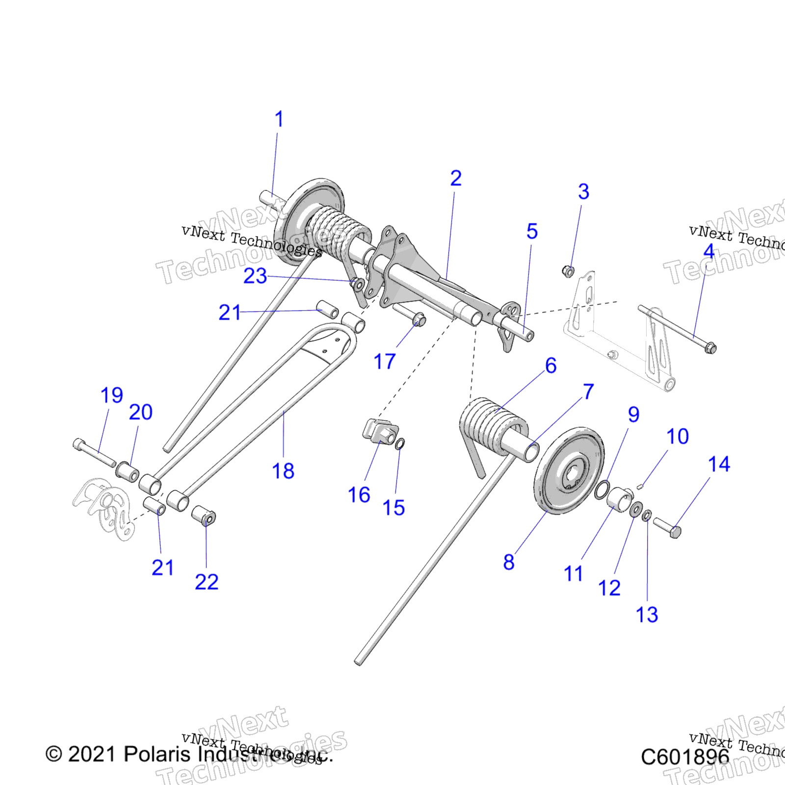 Suspension, Torque Arm, задний S23tls6rsl / 6Rel