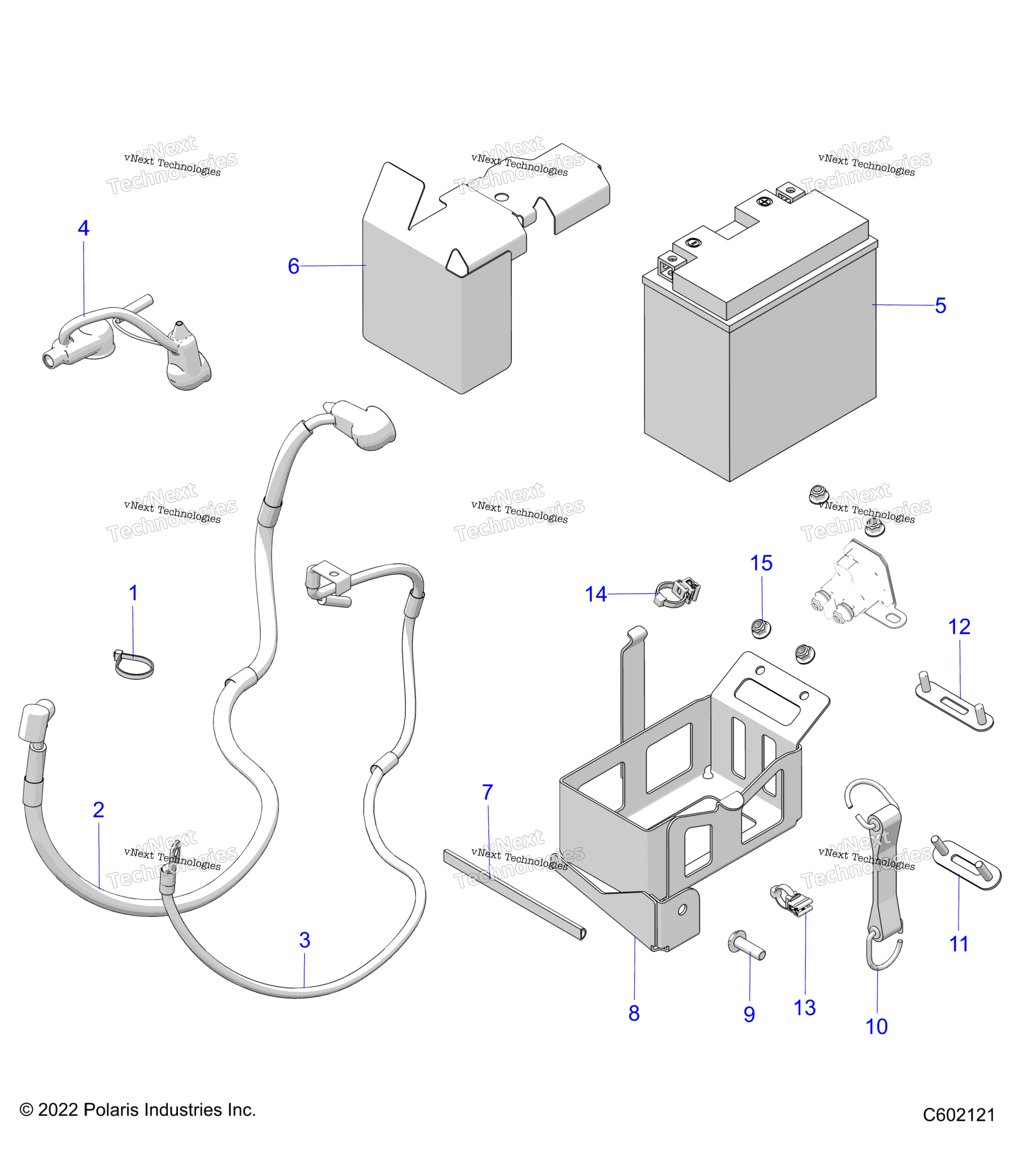 Electrical, аккумулятор / Box & Cables E.S. Option