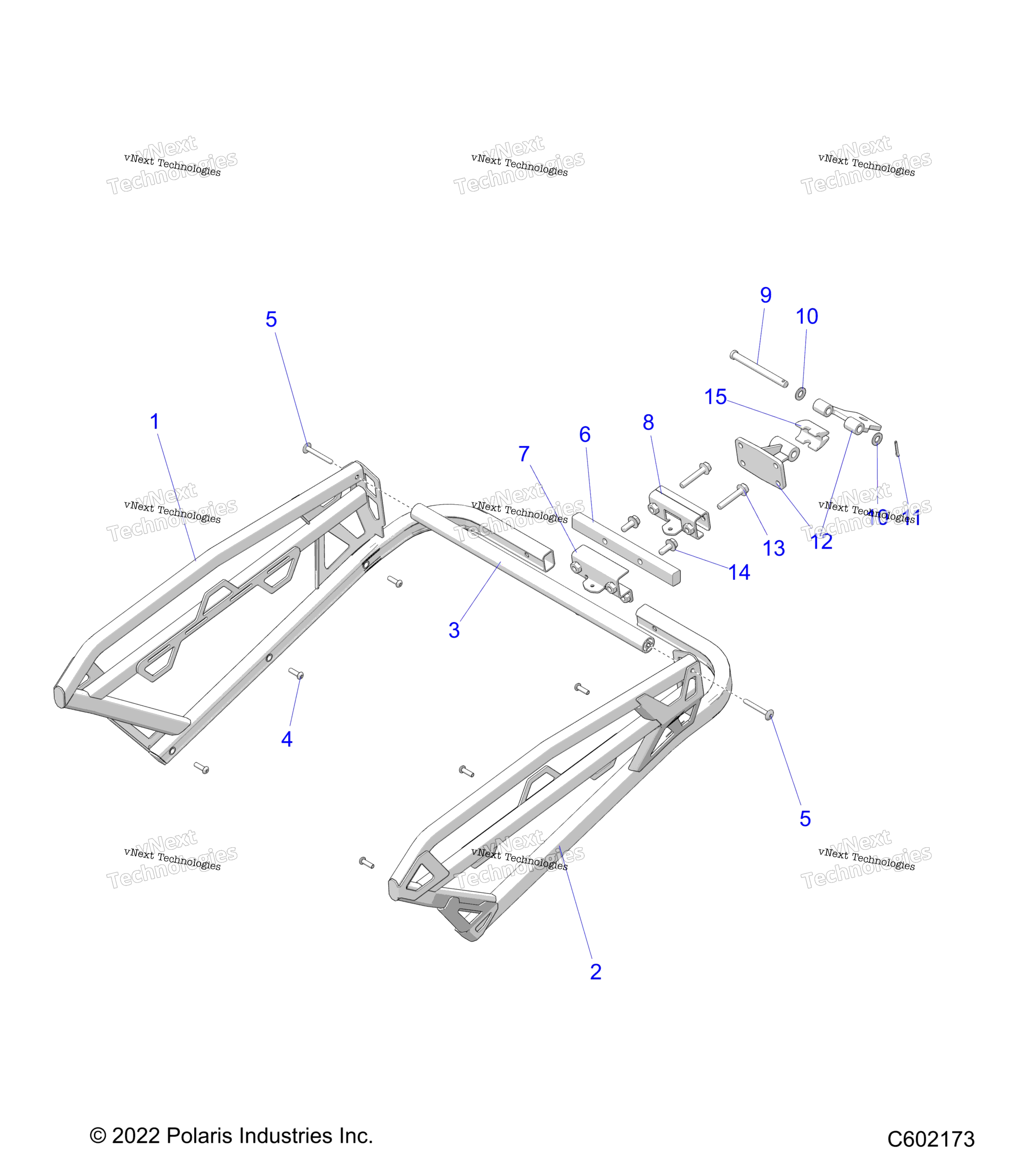 Chassis, задний полка и Hitch