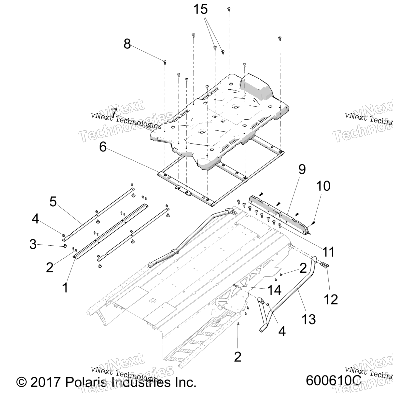 Chassis, задний Asm