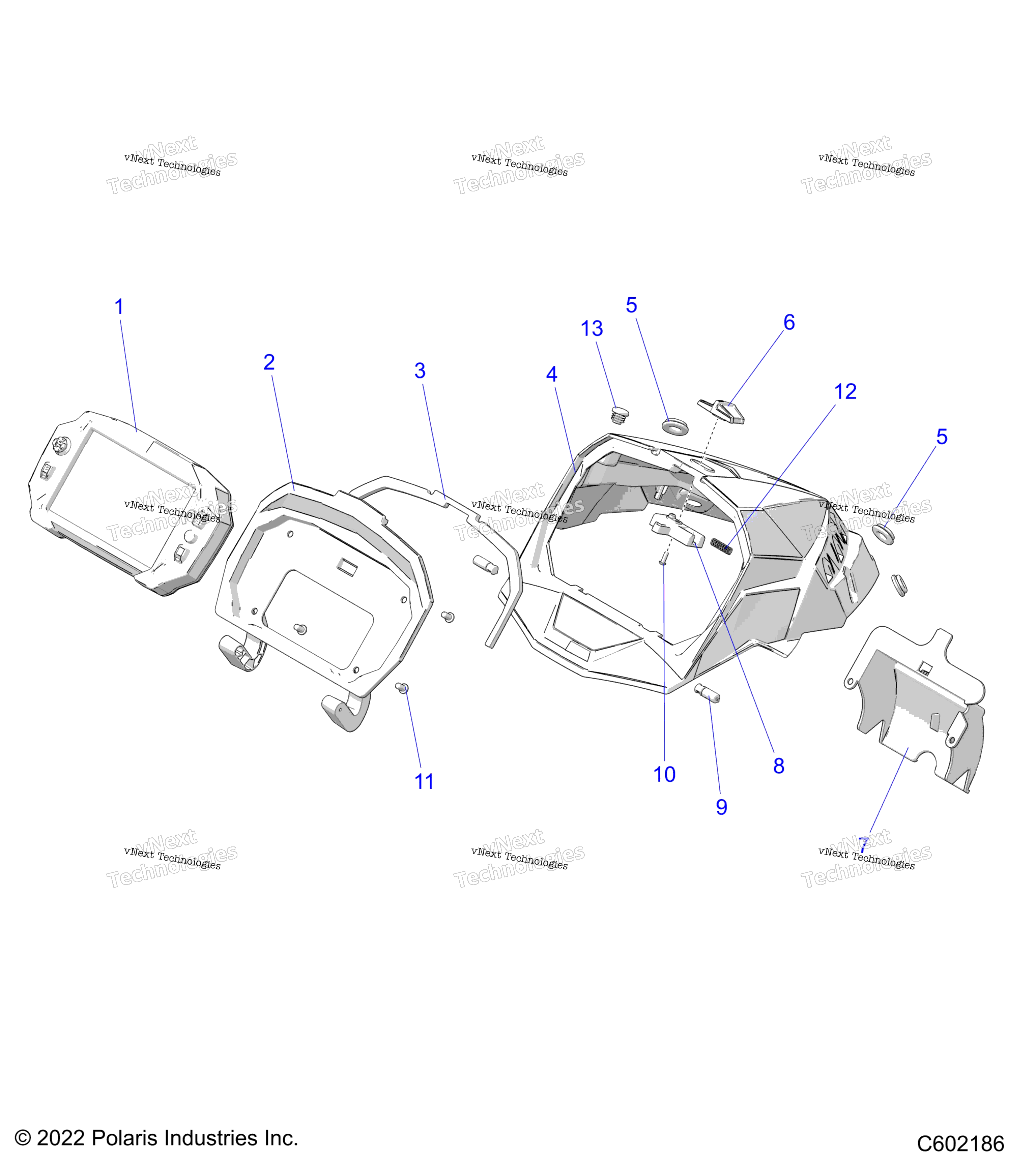 Body, Hood крышка Asm. 7" Display S22tkp8rs