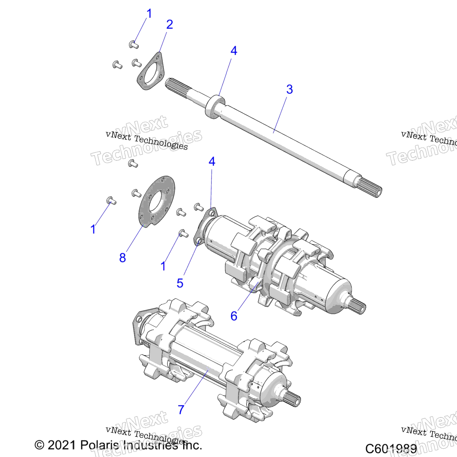 Привод Train, Jackshaft & Driveshaft