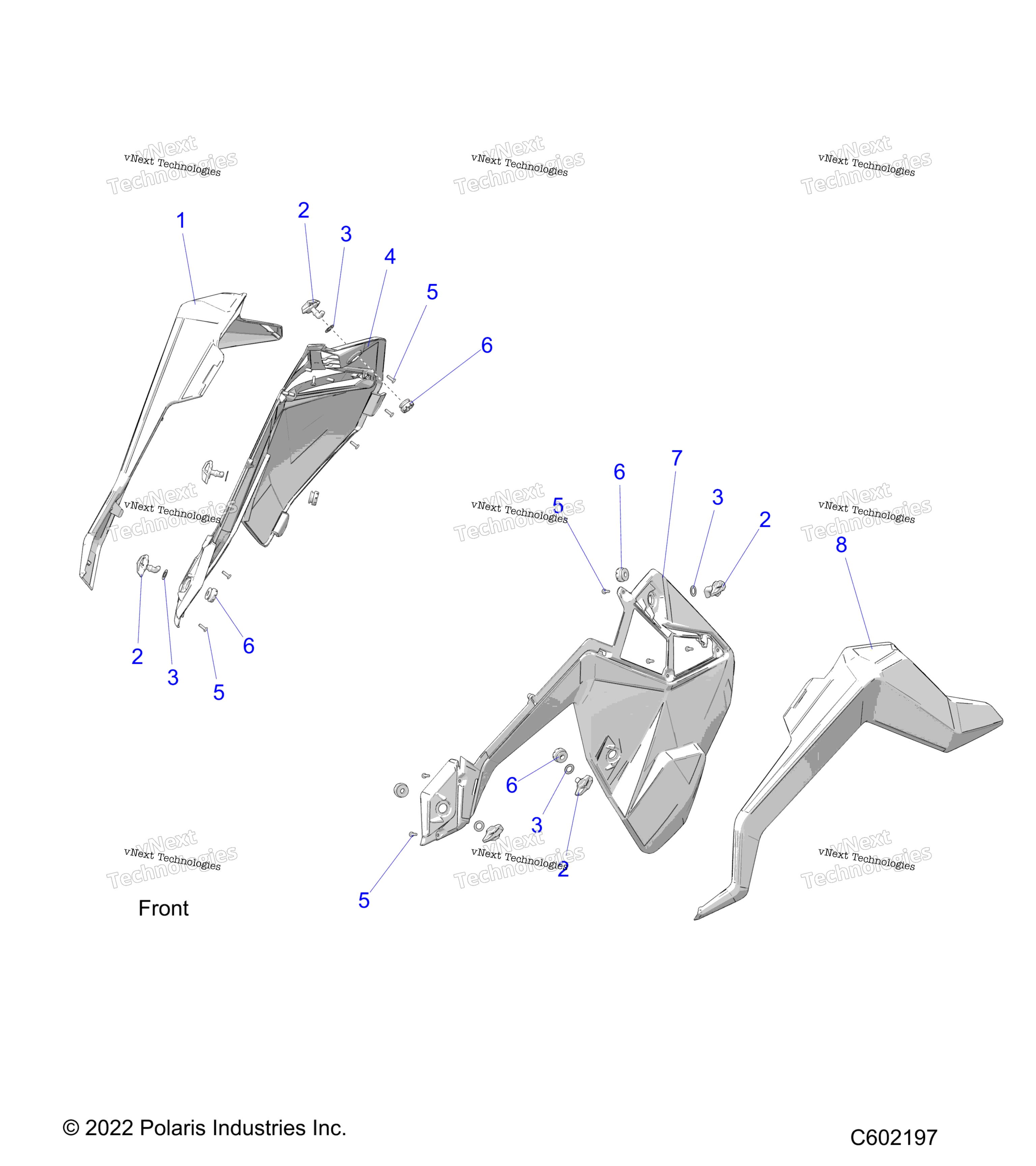 Body, Side Panels и Trim