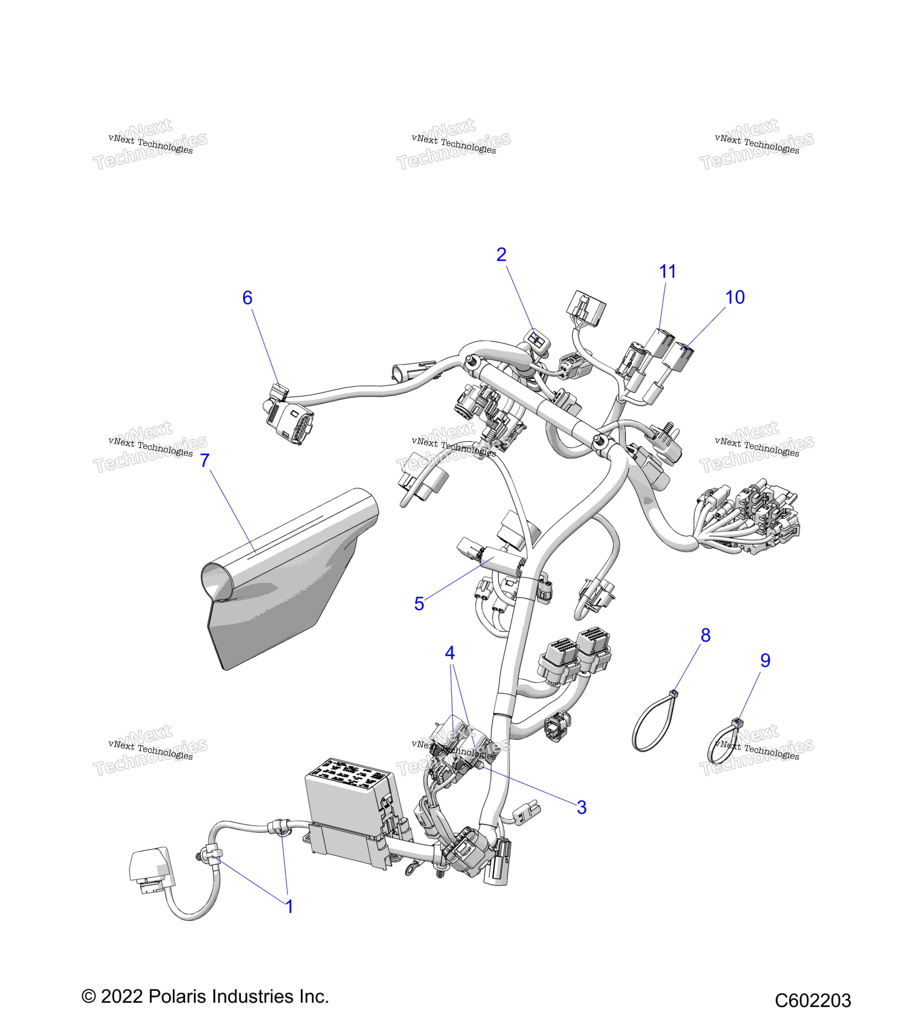 Electrical, провод Harness, Main