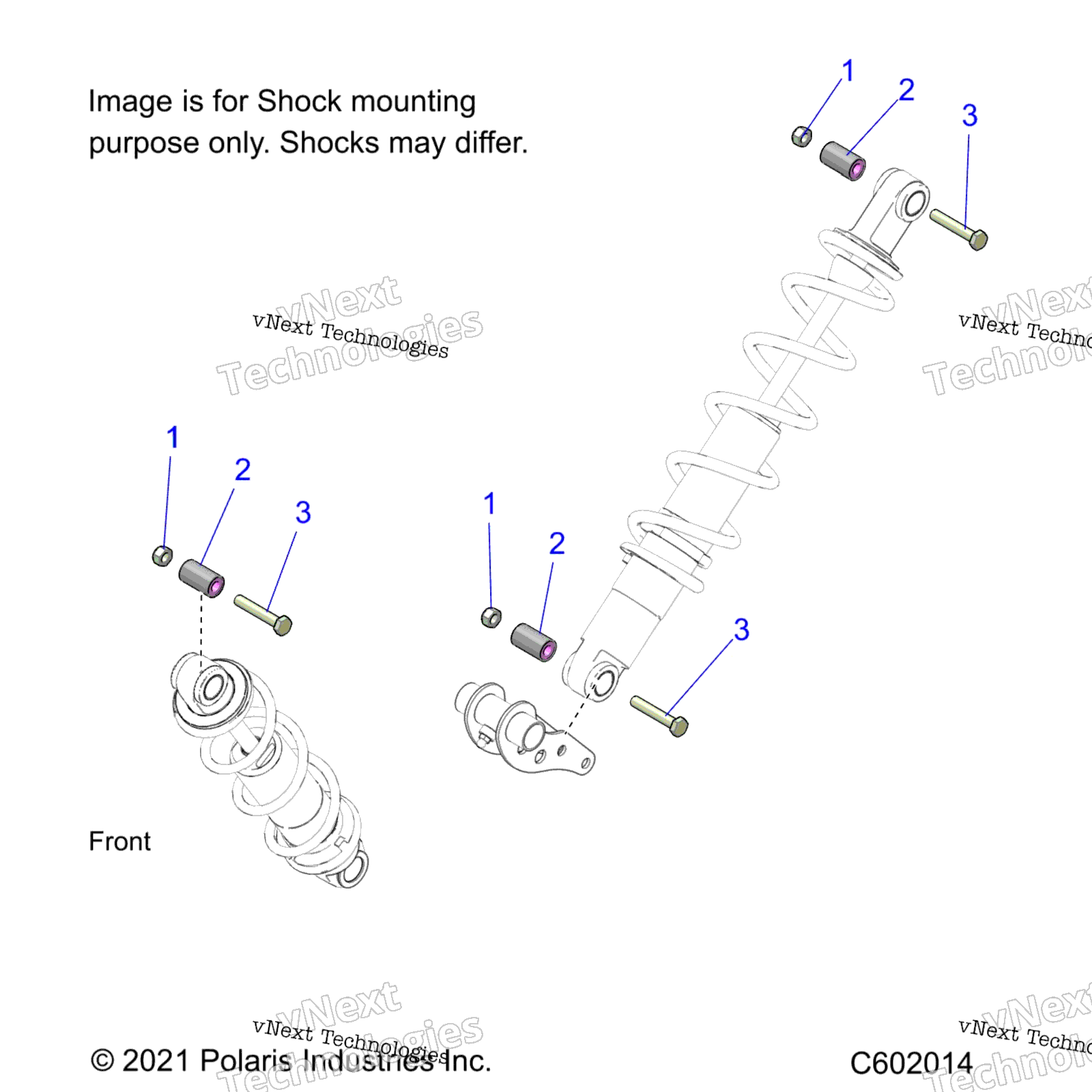 Suspension, Shock Mounting, задний Susp