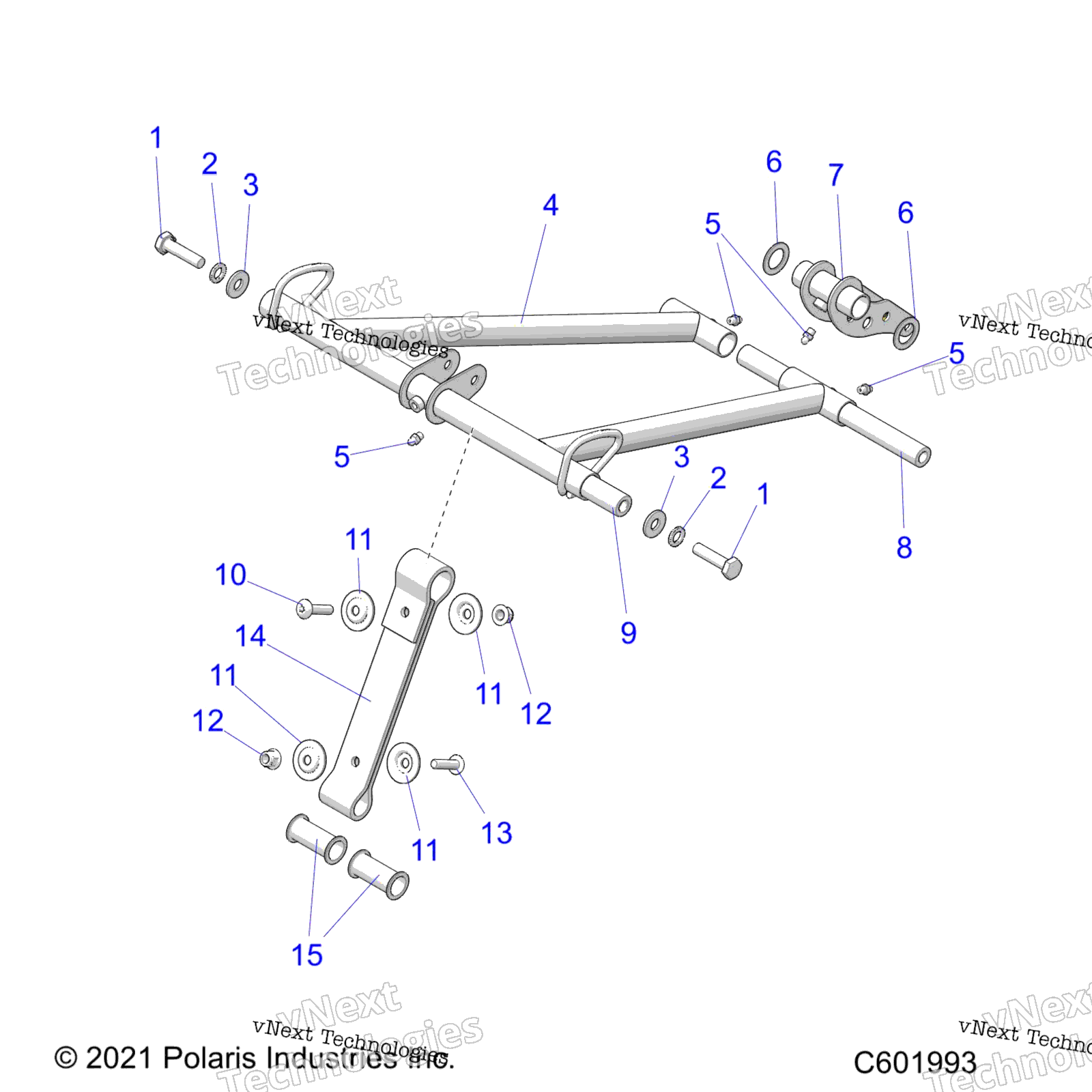 Suspension, Torque Arm, передний 2.6" Opt