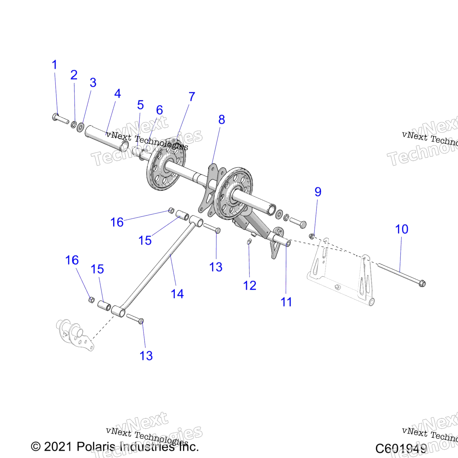 Suspension, Torque Arm, задний