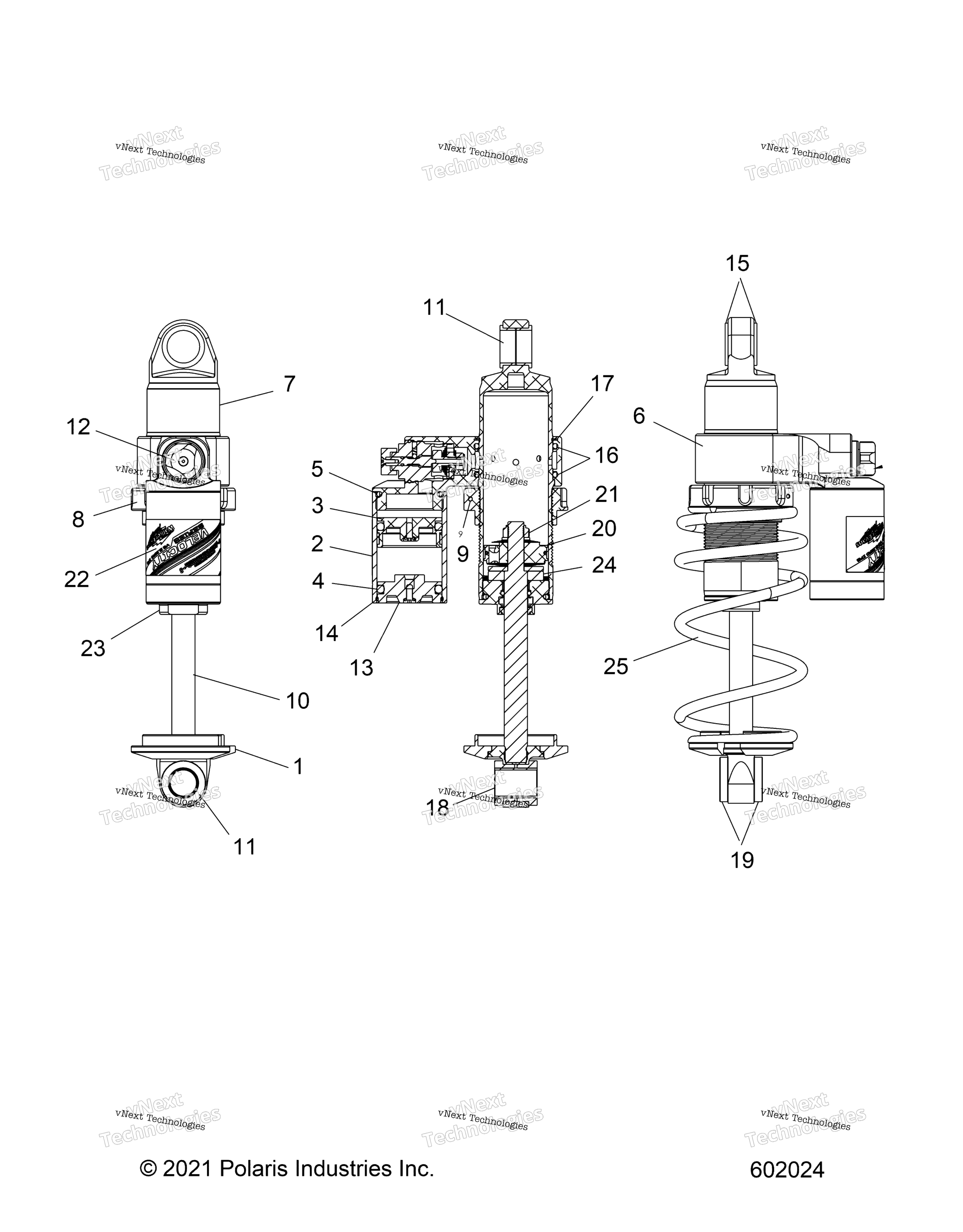 Suspension, Shock, передний Track, Velocity 7045536