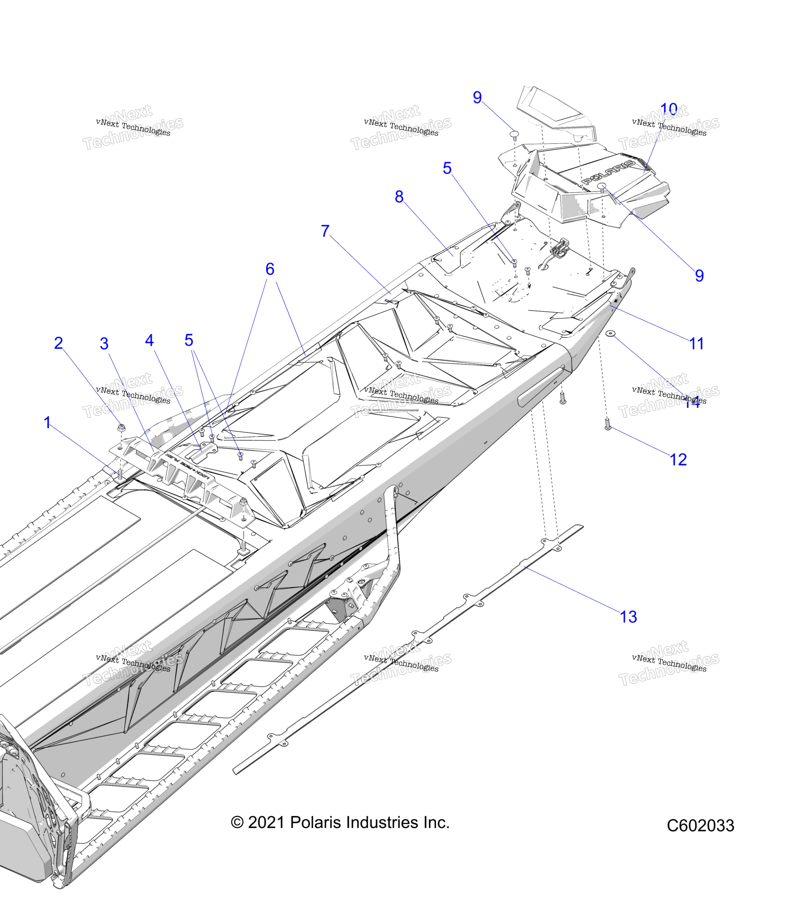Chassis, Rear, Misc. Covers и Snowflap