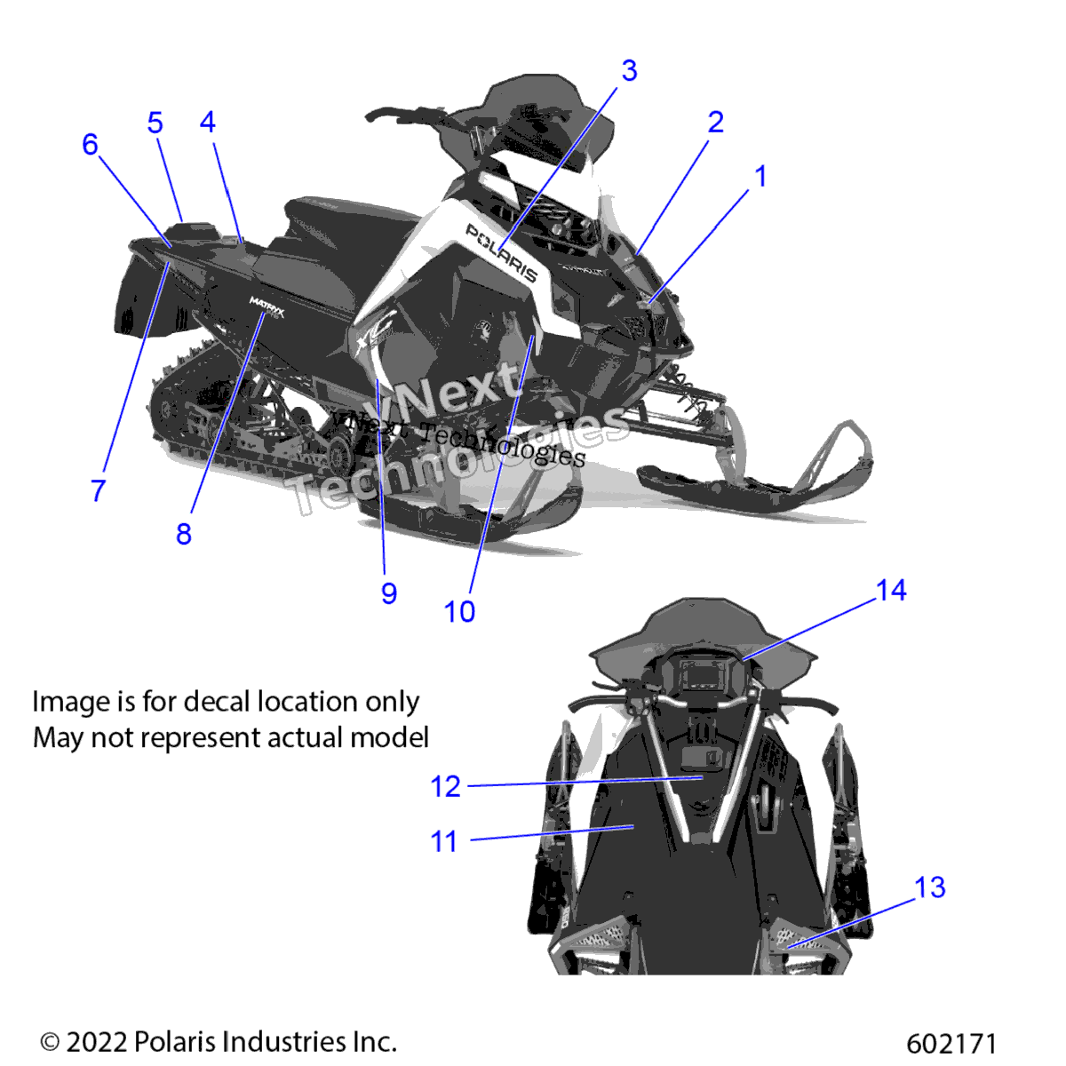 Body, Decal, Gray Side панель W / Black Trim