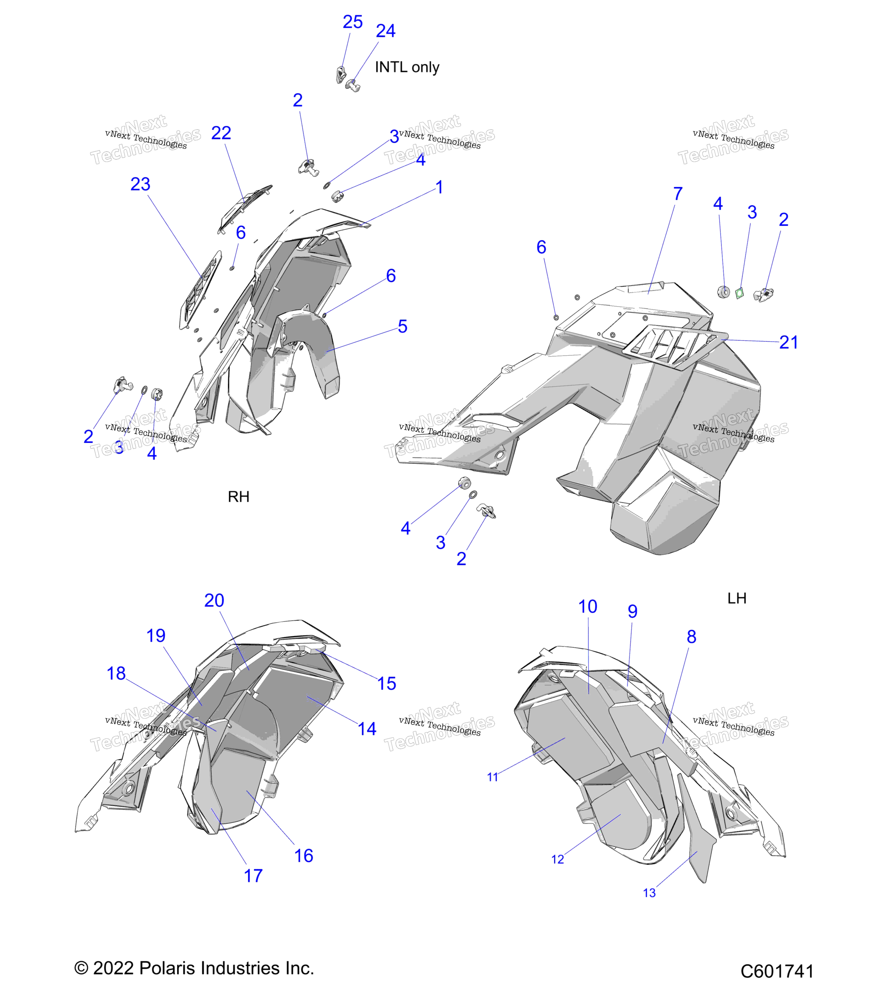 Body, Side Panels All опции