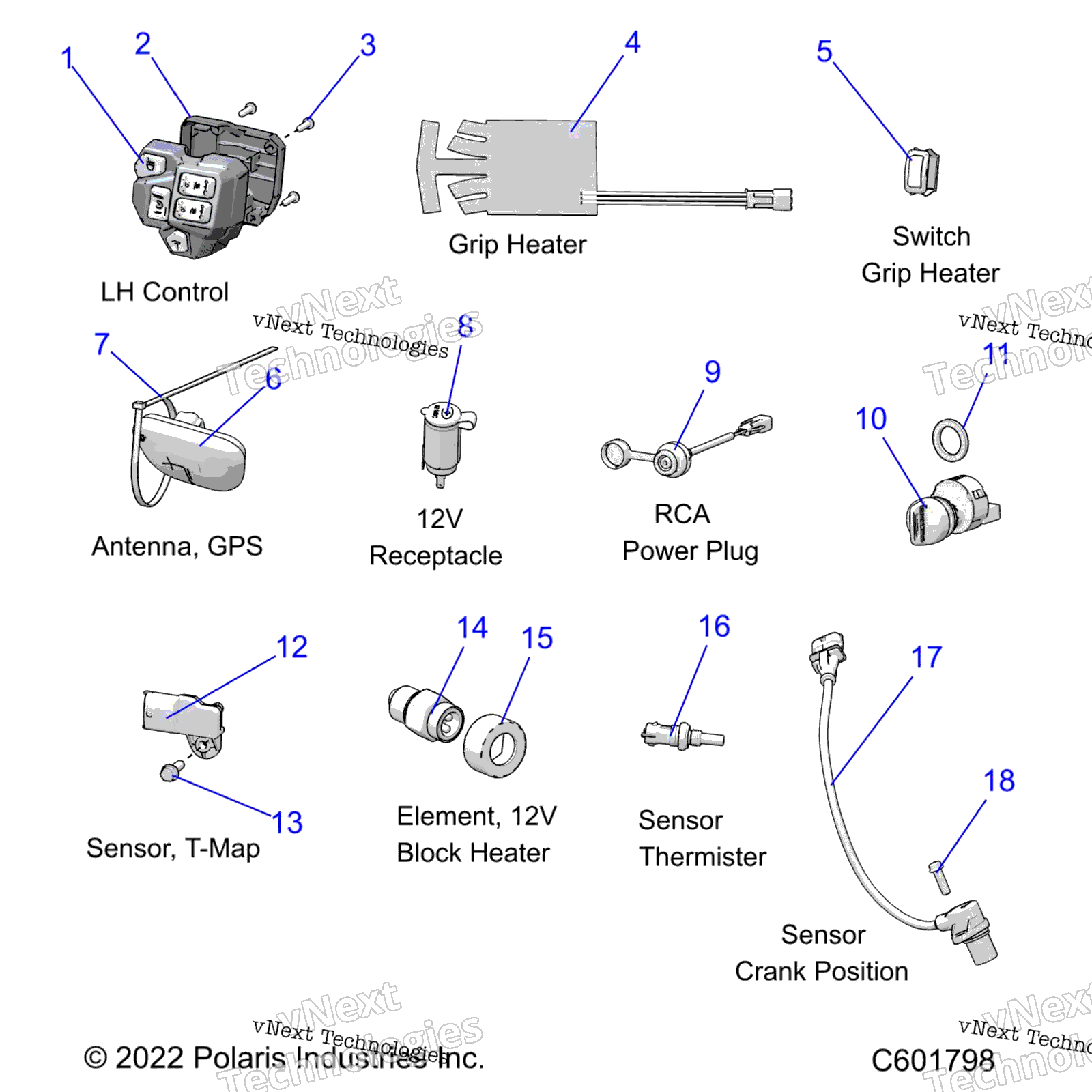 Electrical, Switches, Sensors & Components 1 All опции