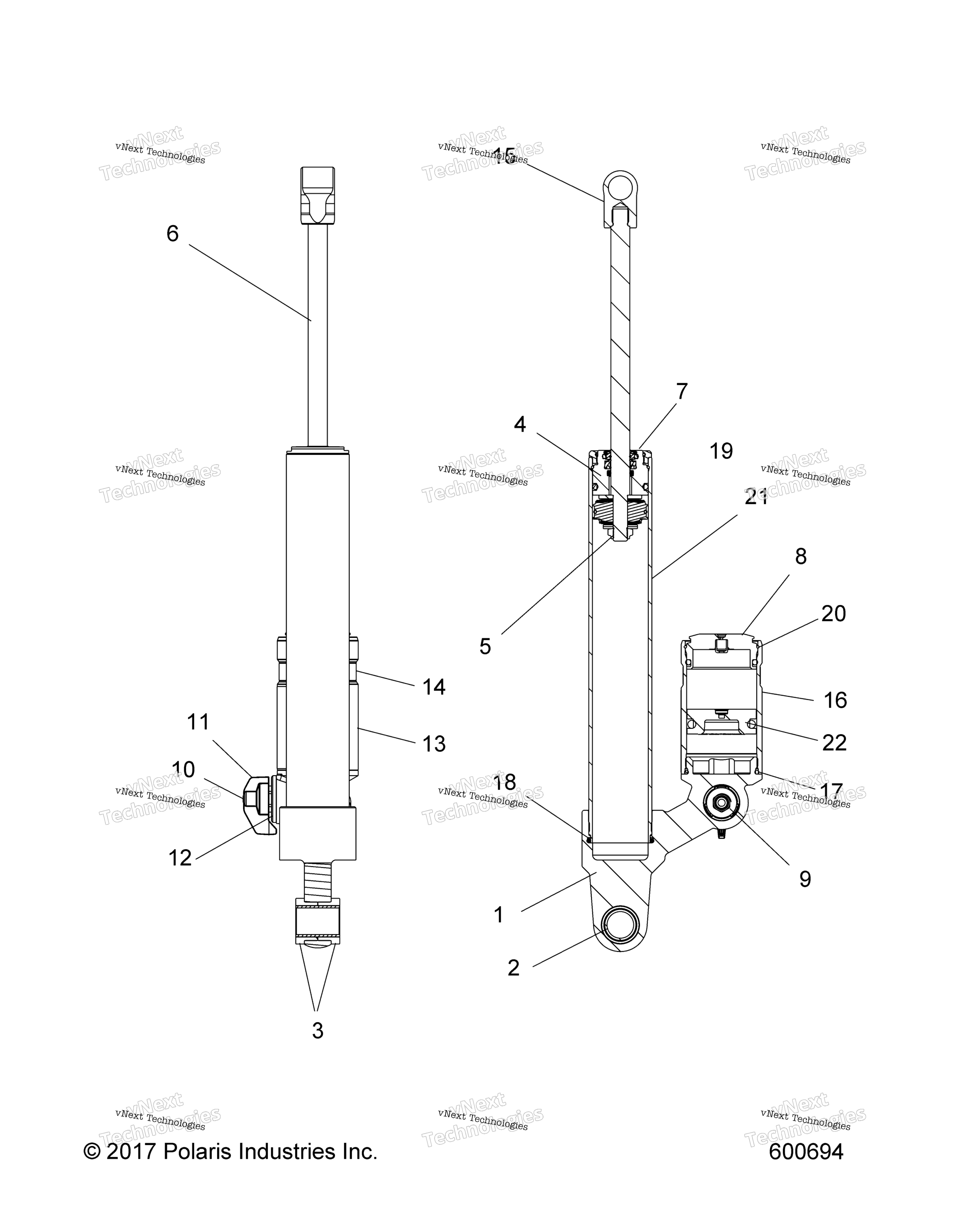 Suspension, Shock, задний Track All Options