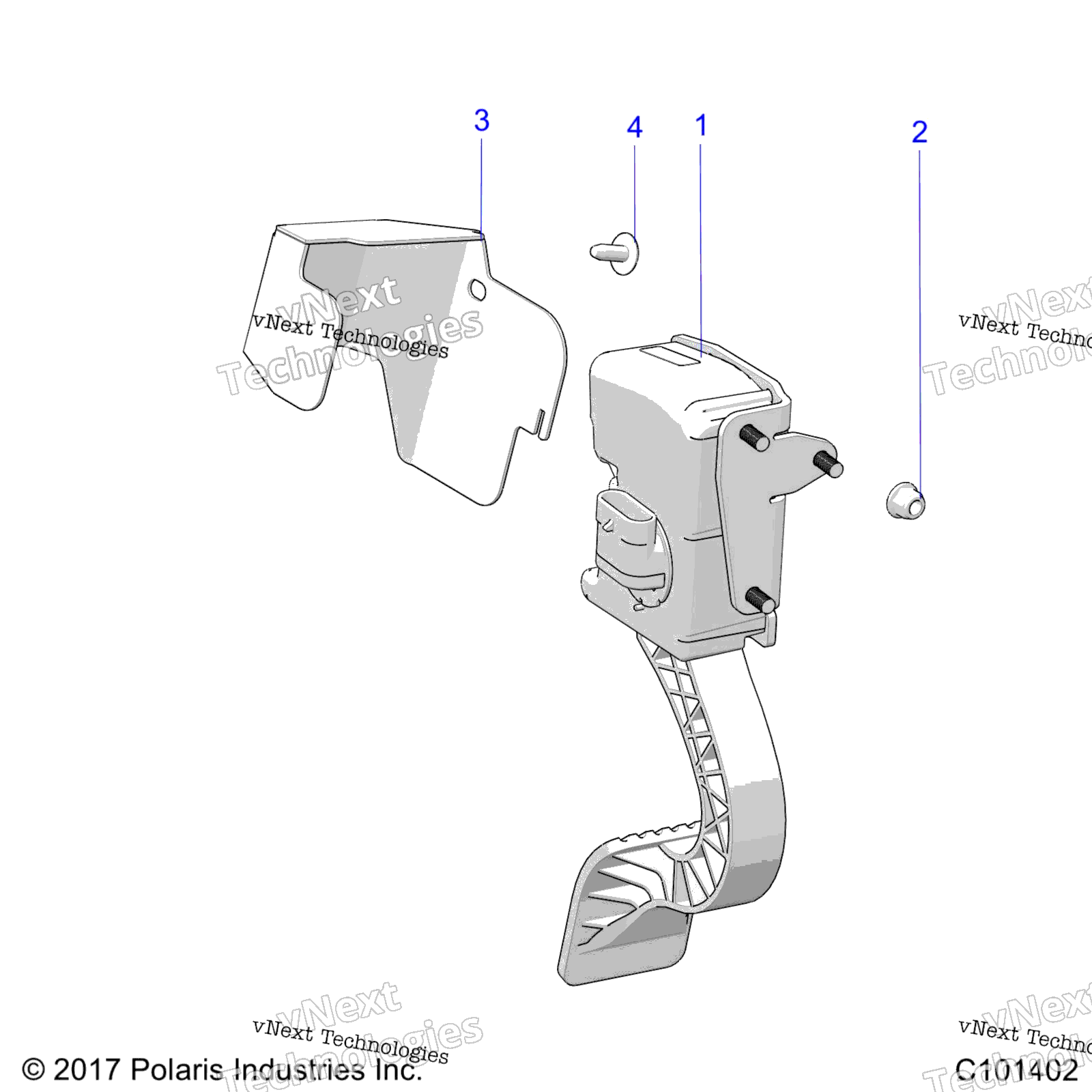Engine, Throttle Pedal и Mount