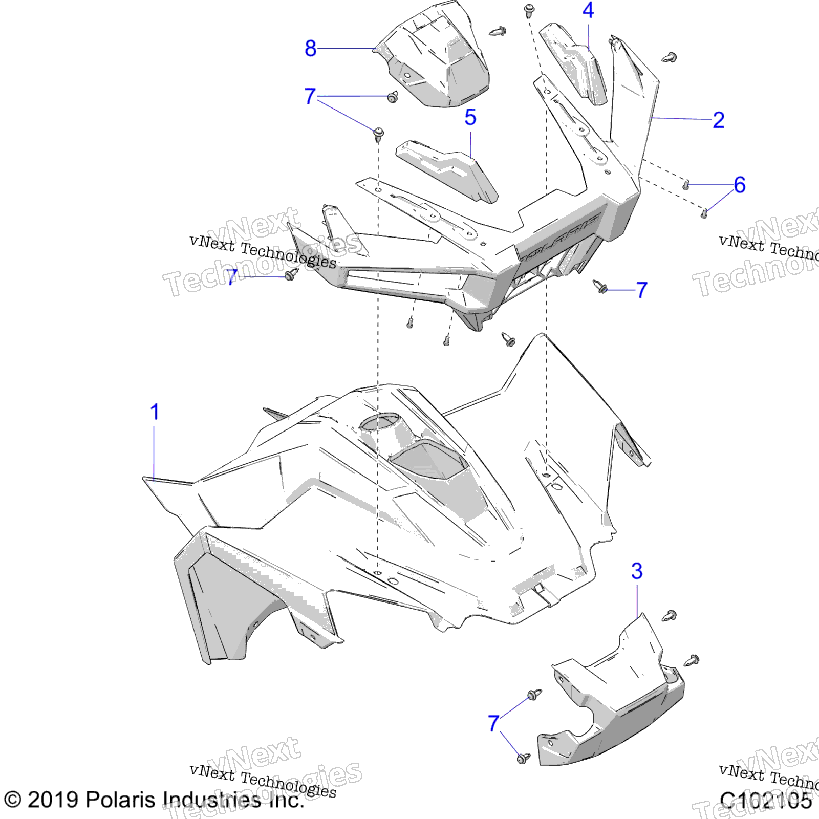Body, передний A23hbbo7b3 / B7