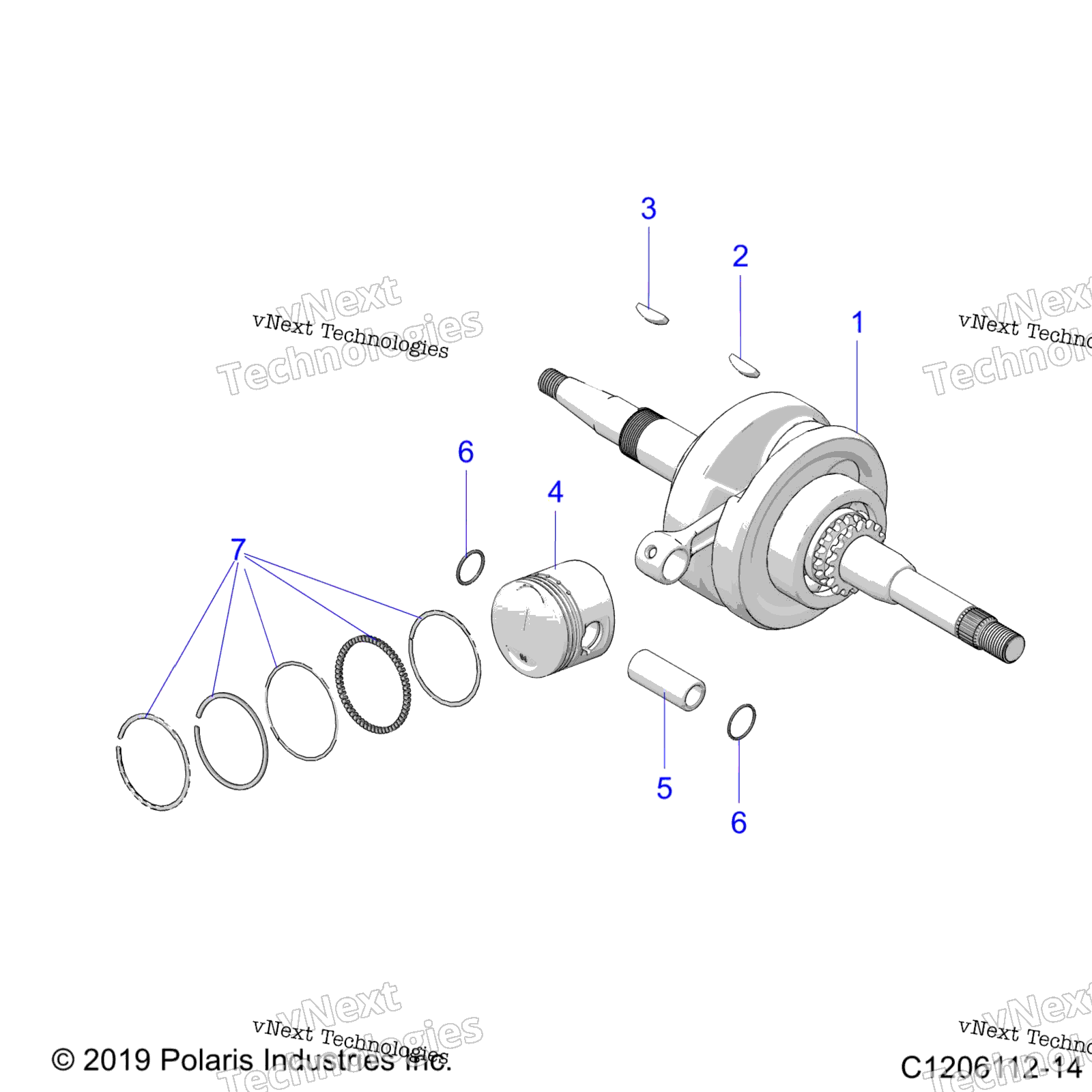 Двигатель, коленвал And Piston A23hbbo7b3/B7