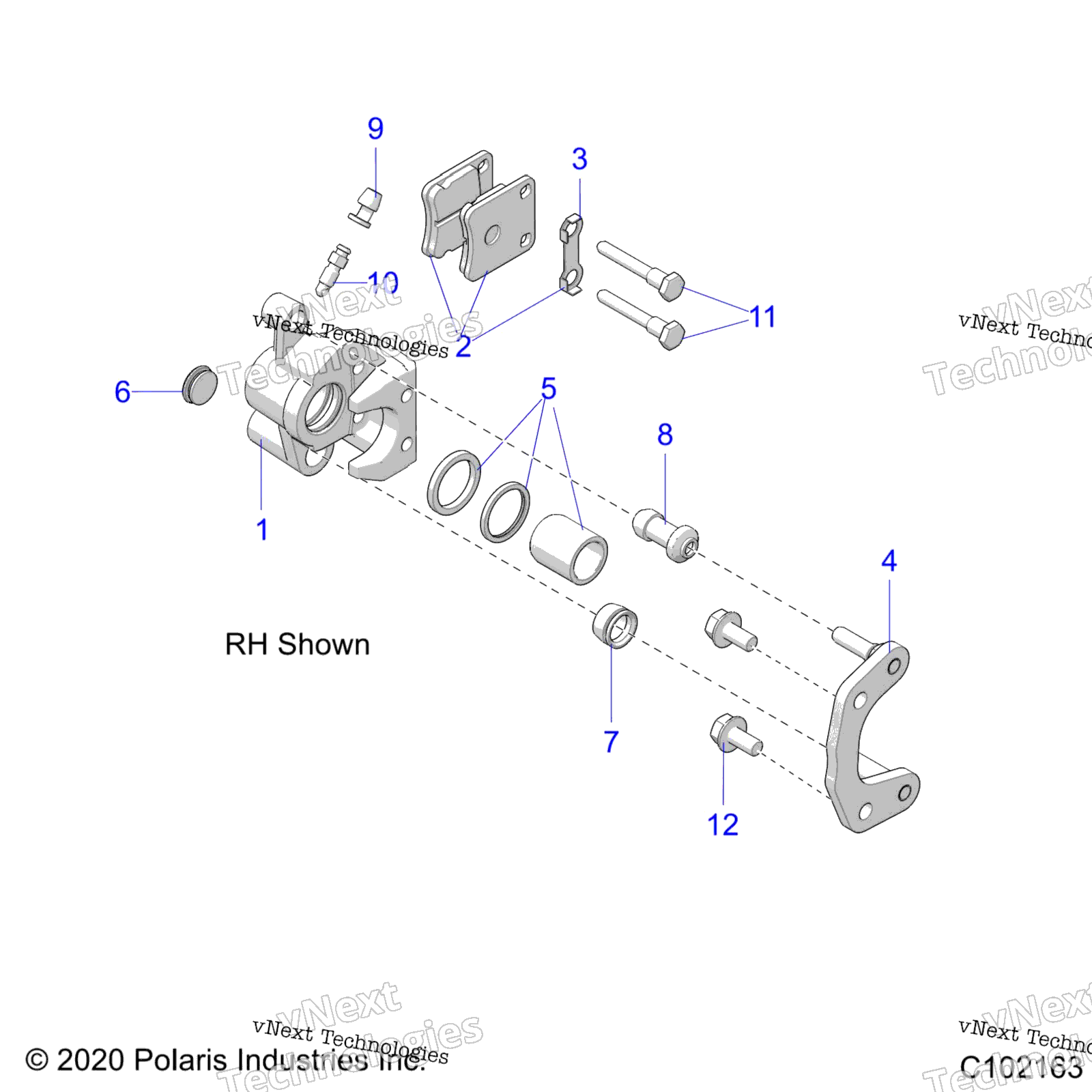Brakes, Calipers, передний