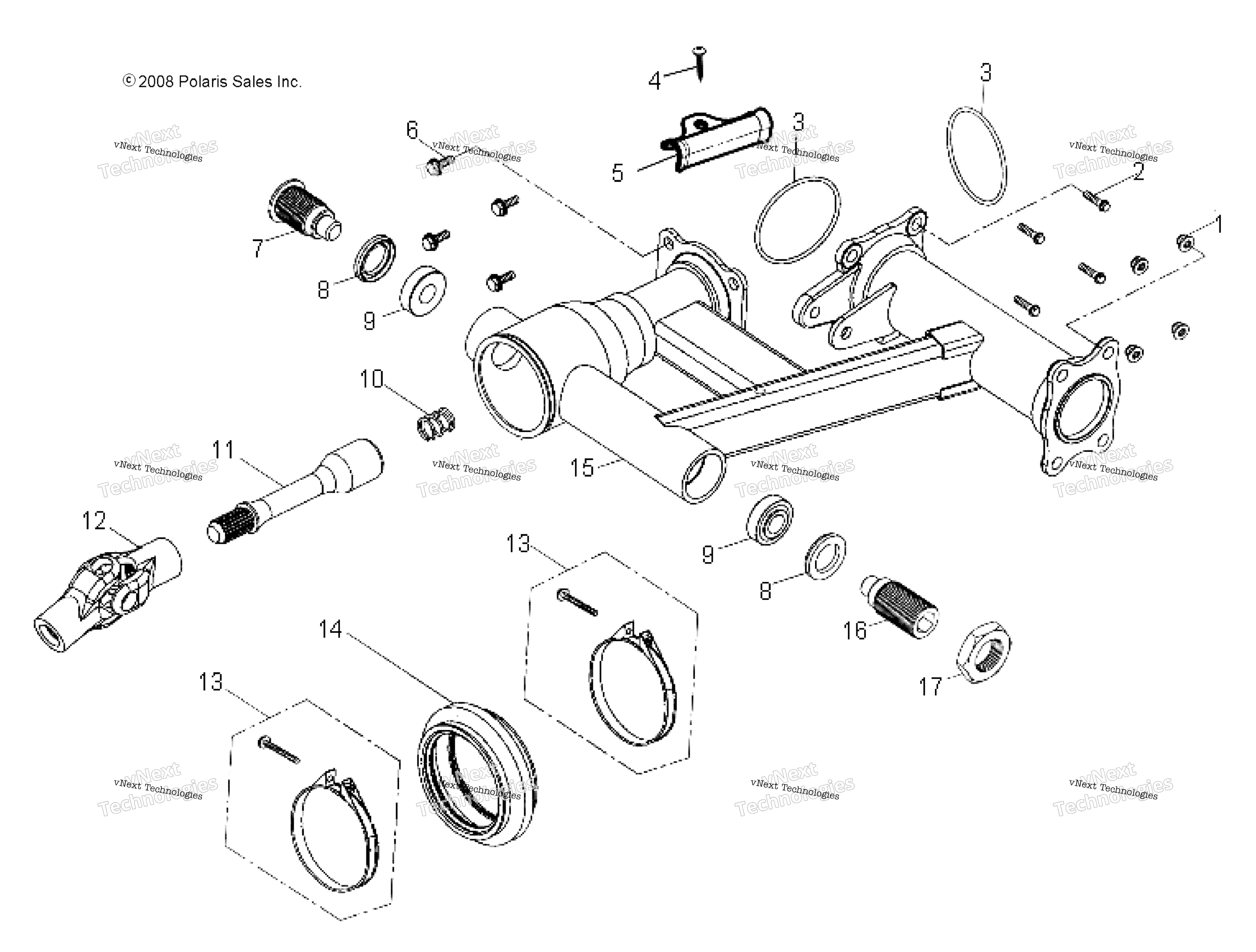 Chassis, задний Swing Arm