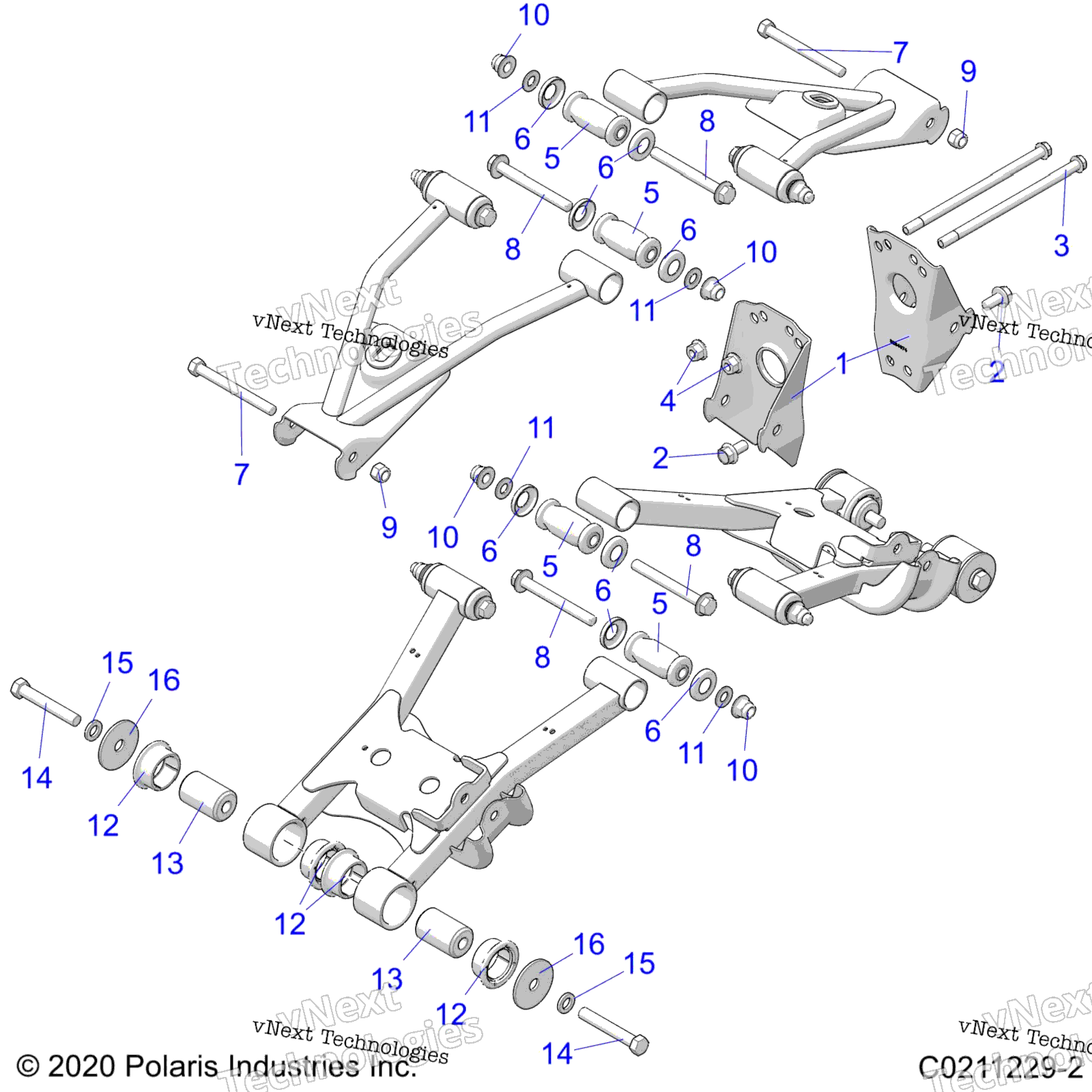 Подвеска, задняя Control Arm, Mounting