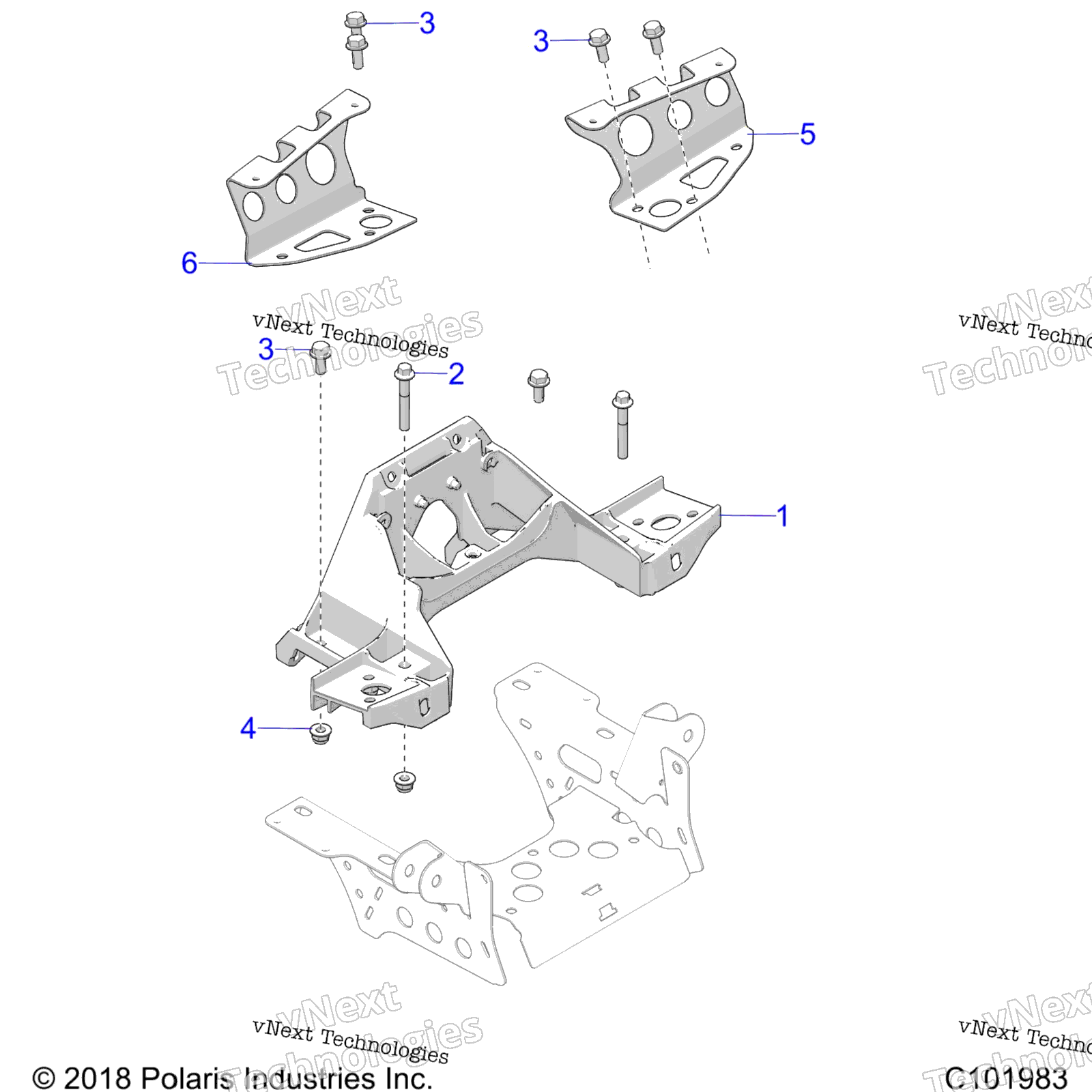 Chassis, Bulkhead & передний Cab Support