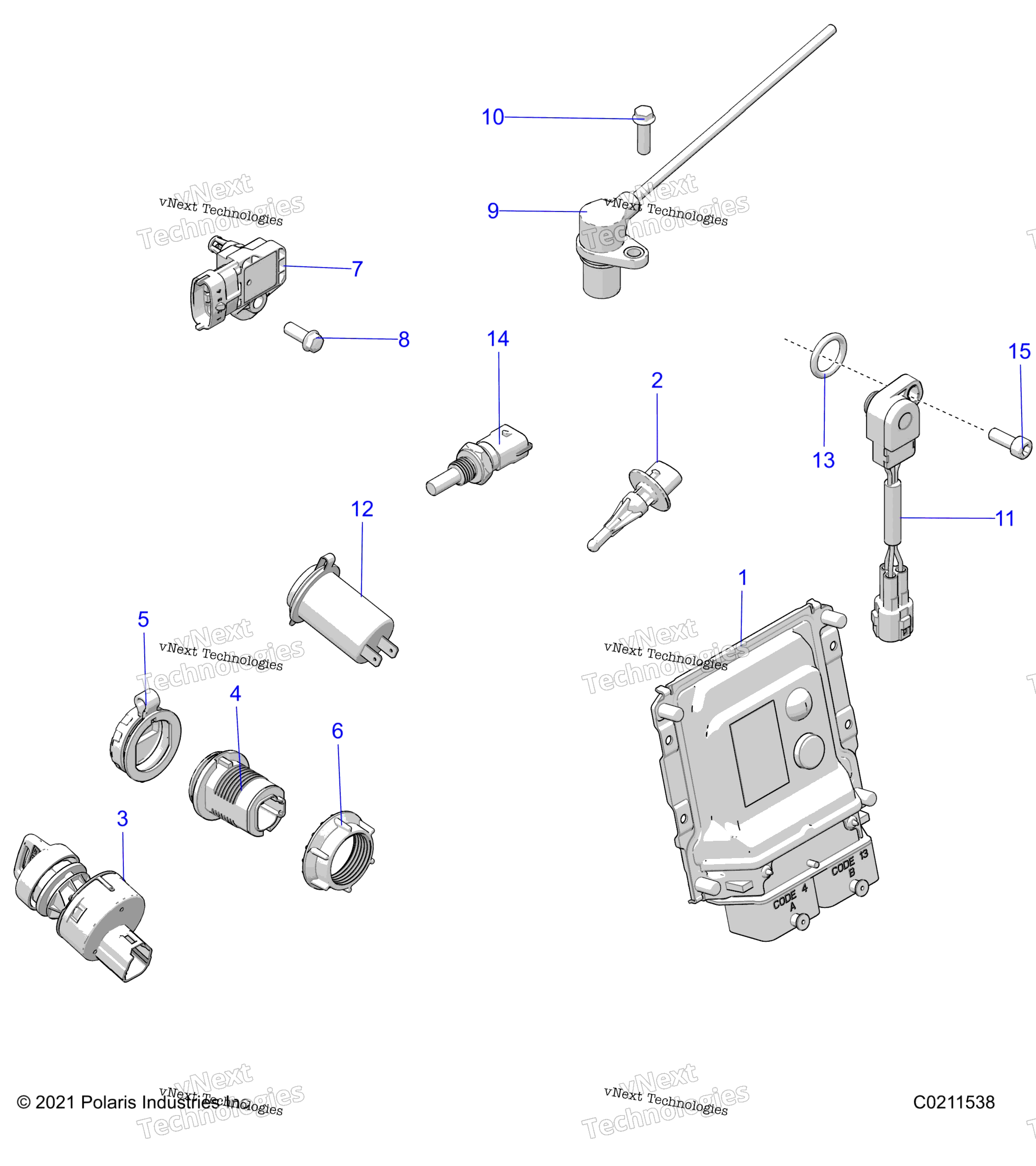 Electrical, Switches, Sensors, Ecu & управление Modules