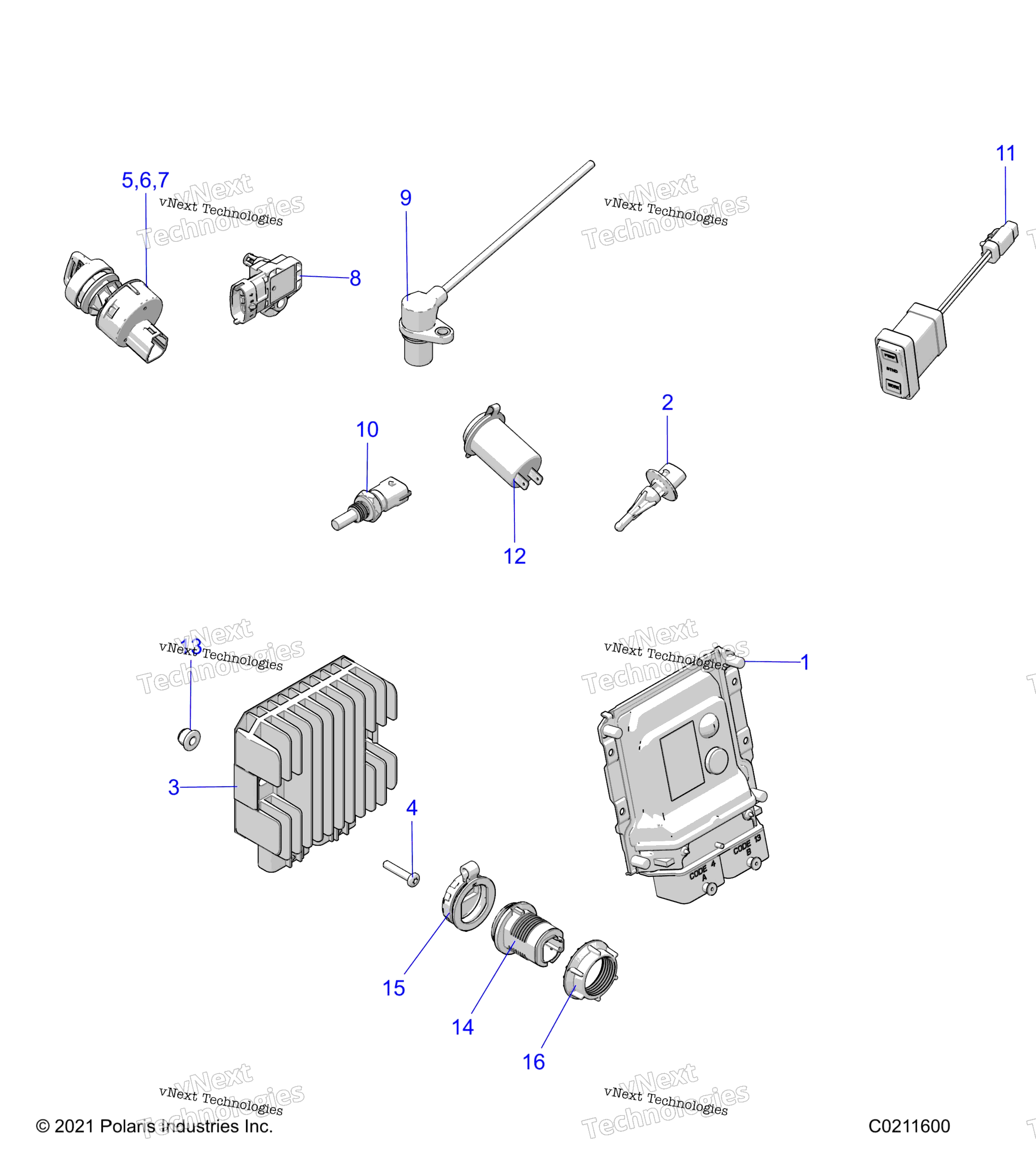 Electrical, Switches, Sensors, Ecu & управление Modules