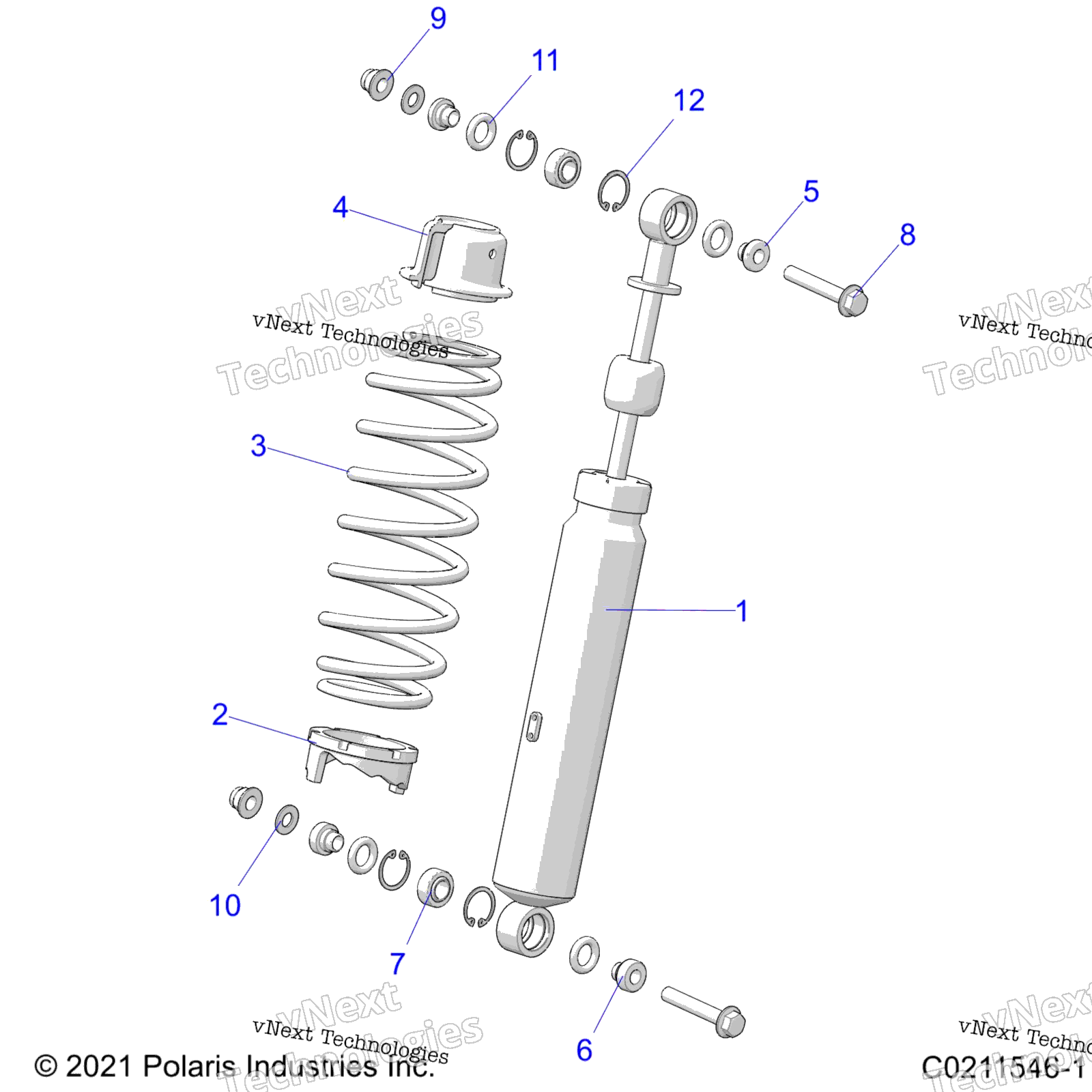 Suspension, Shock, передний