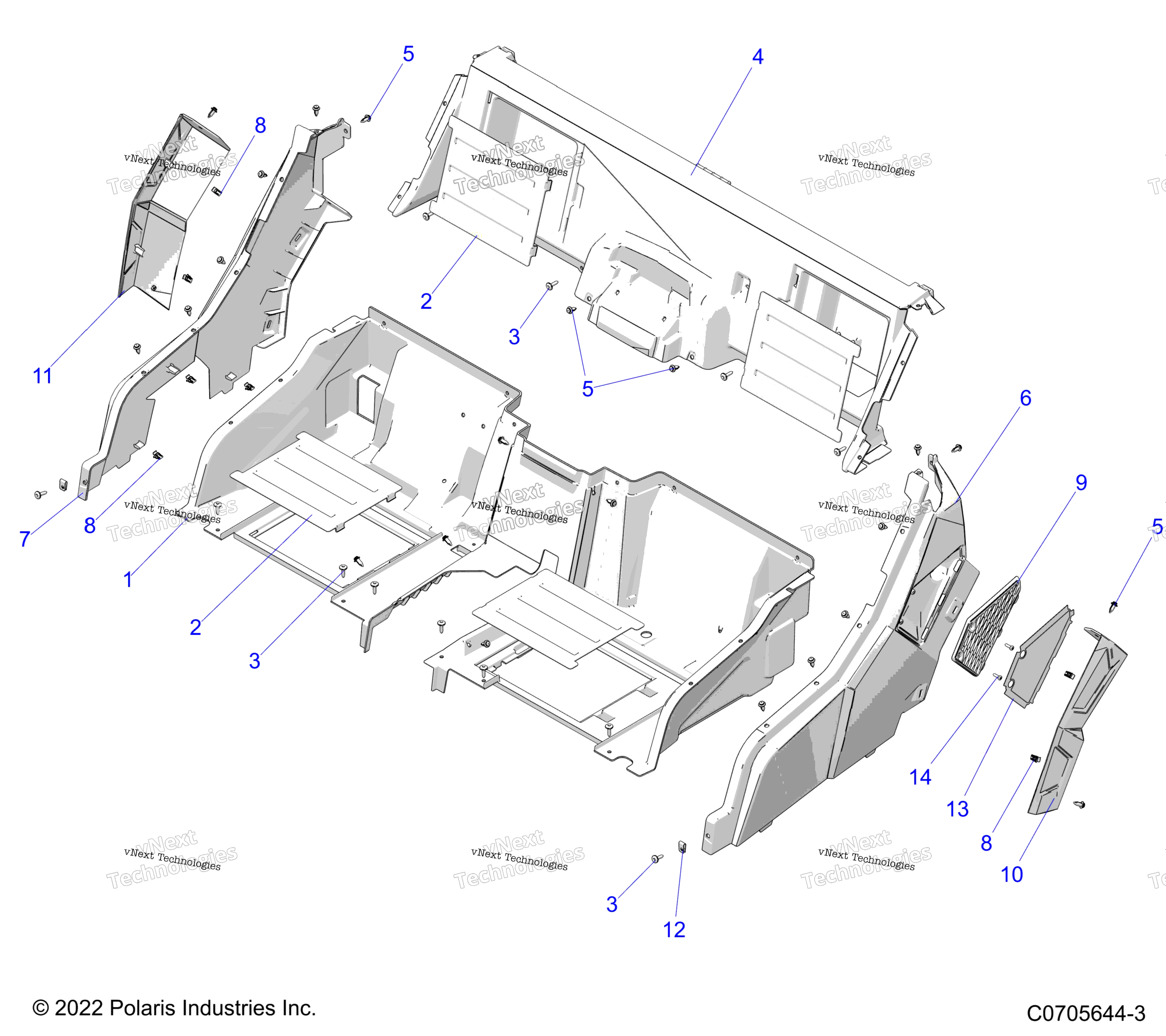 Body, задний Closeoff и Fenders