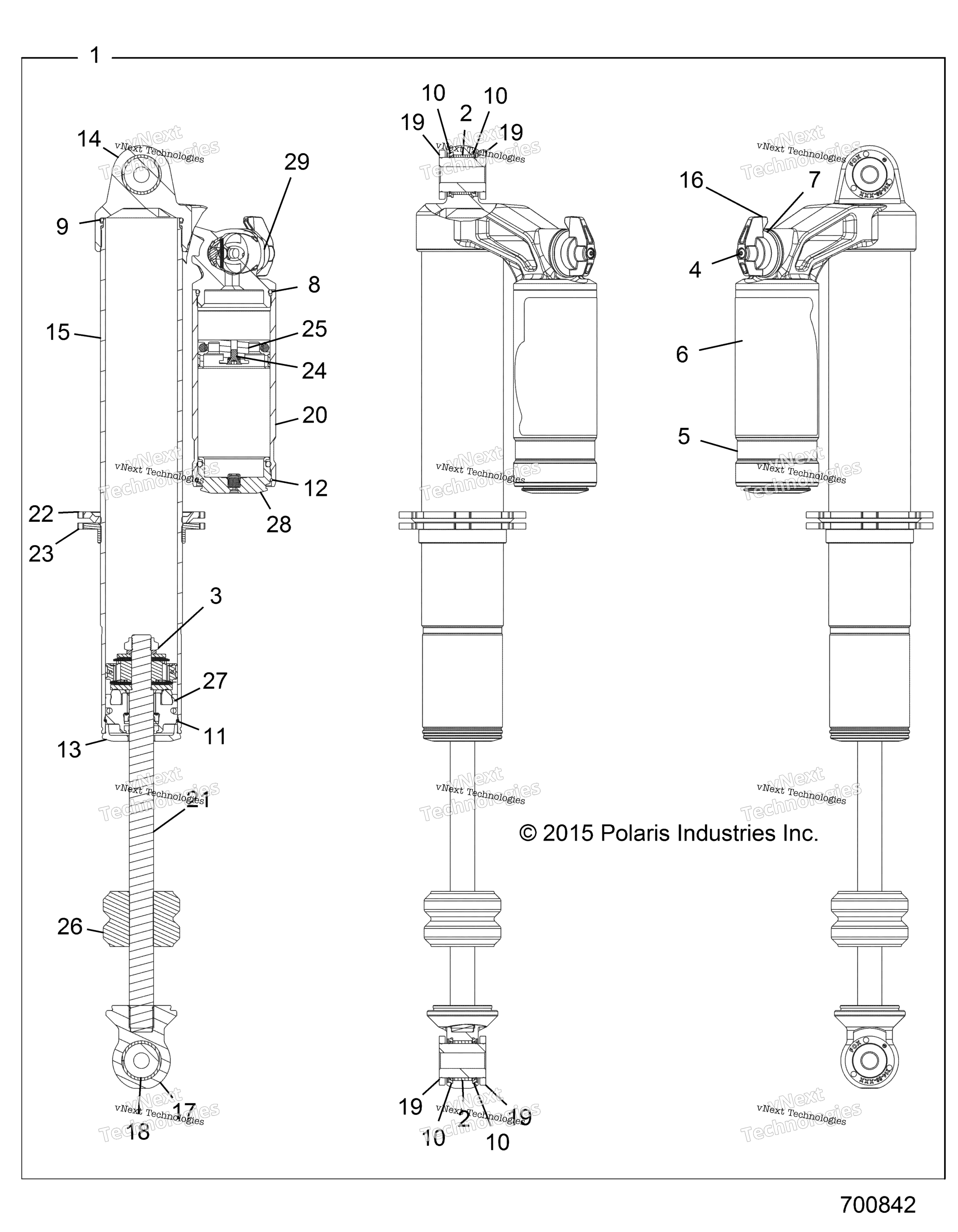 Подвеска, передний амортизатор Internals
