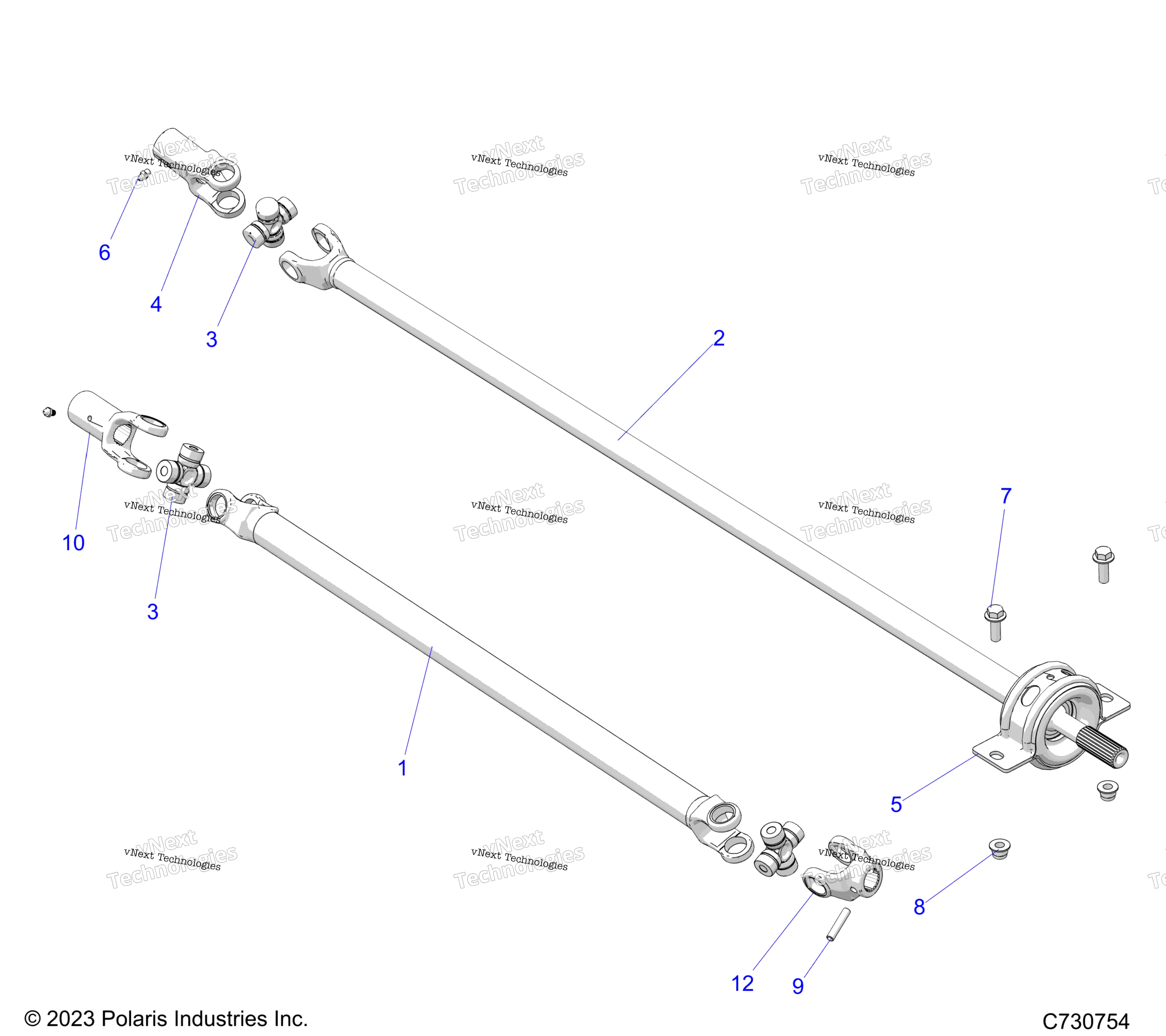 Привод Train, Front And Rear Prop Shaft
