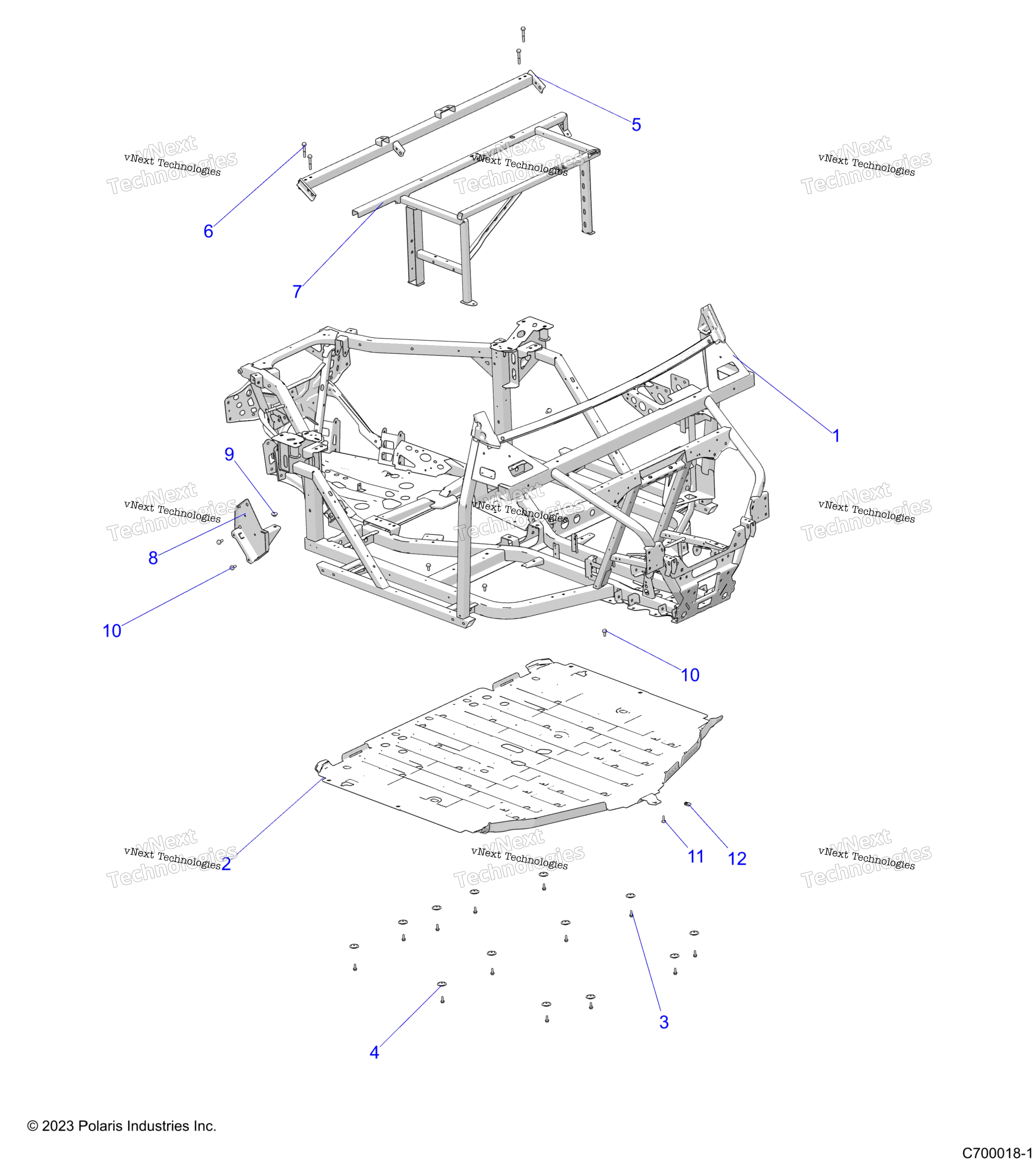 Шасси, основная рама And Skid Plates
