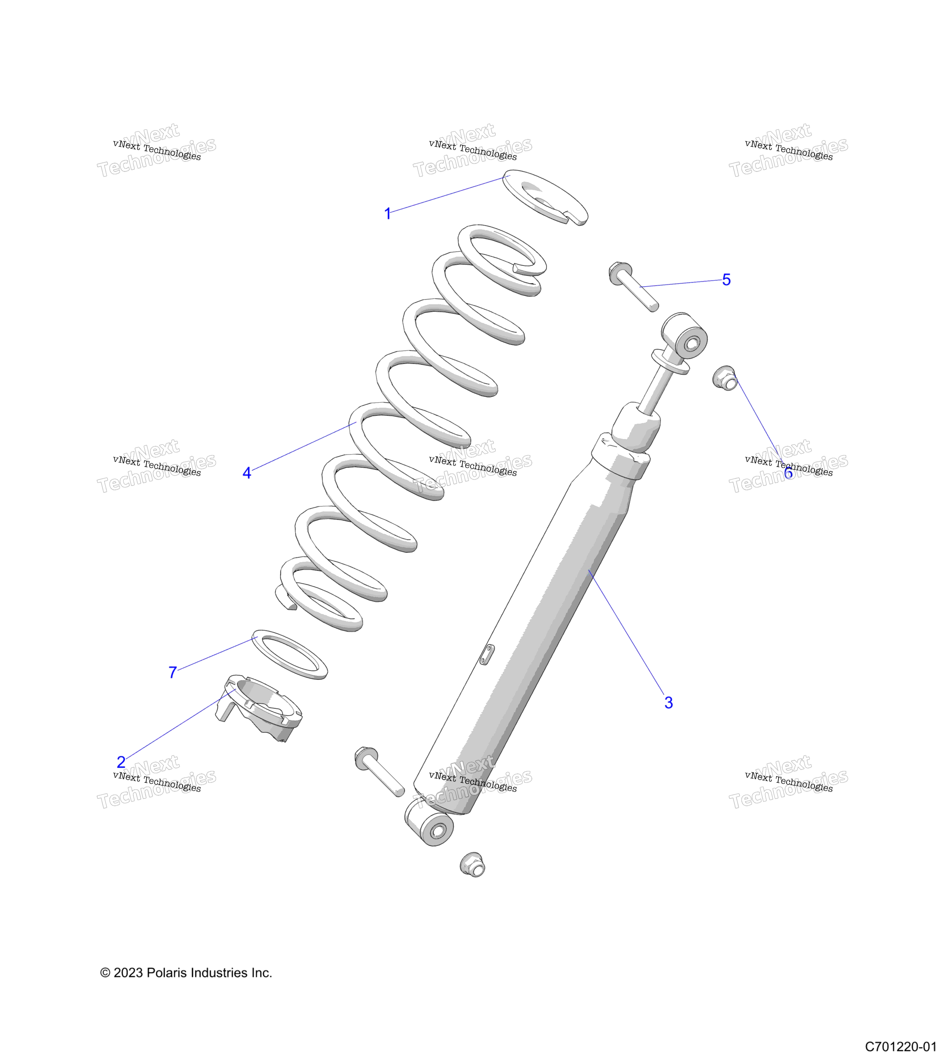 Подвеска, задний амортизатор Mounting