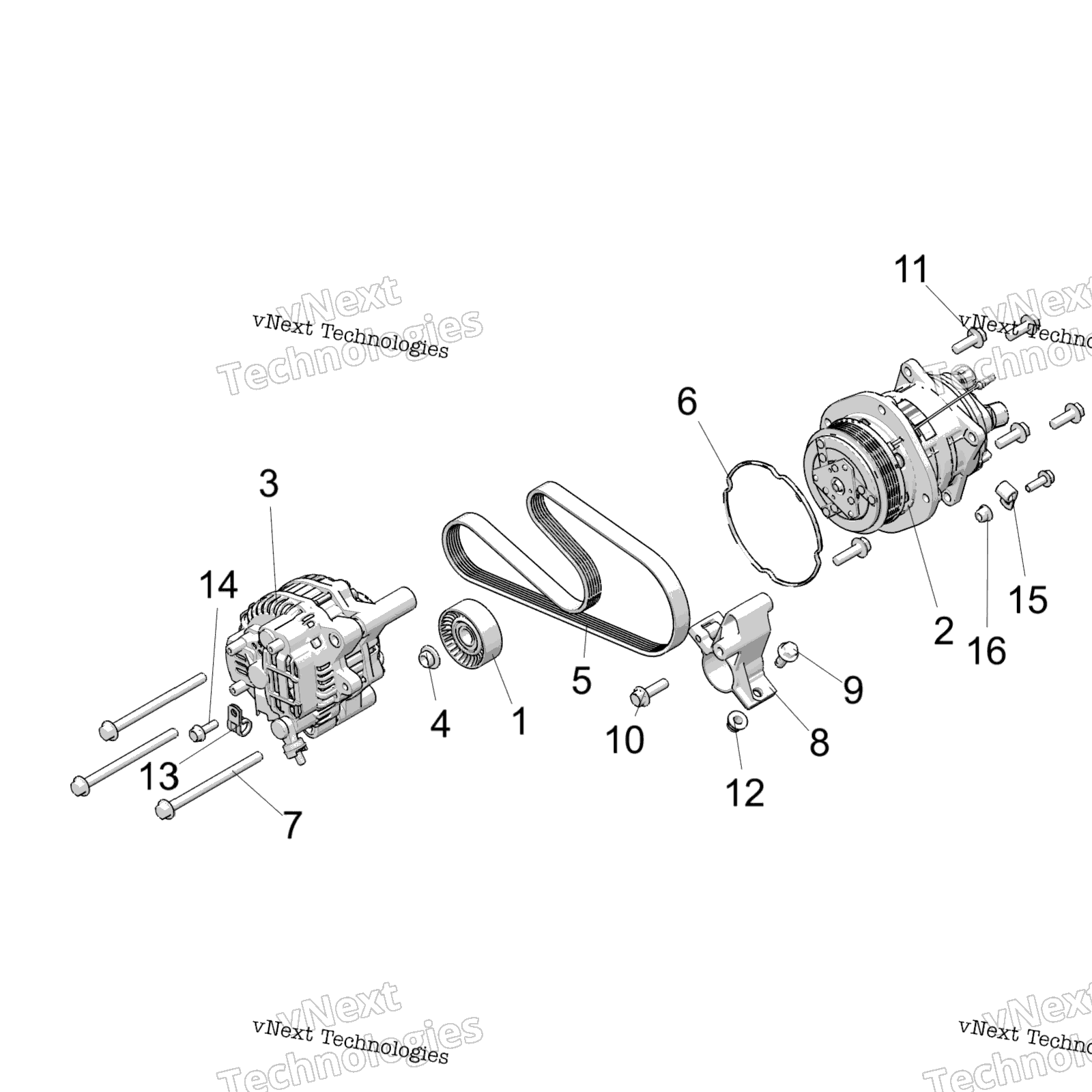 Engine, генератор и Compressor