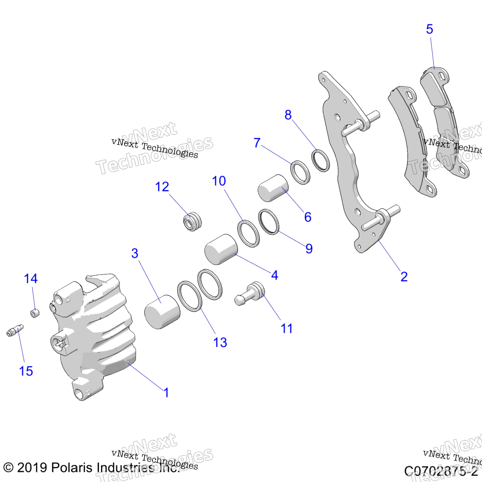 Brakes, Caliper, передний
