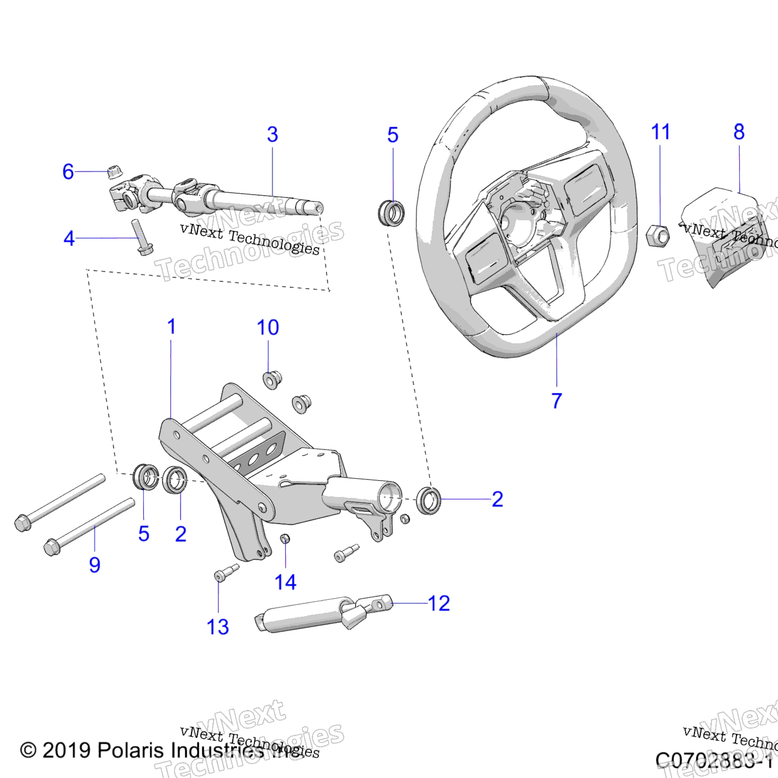 Steering, Upper, стандарт