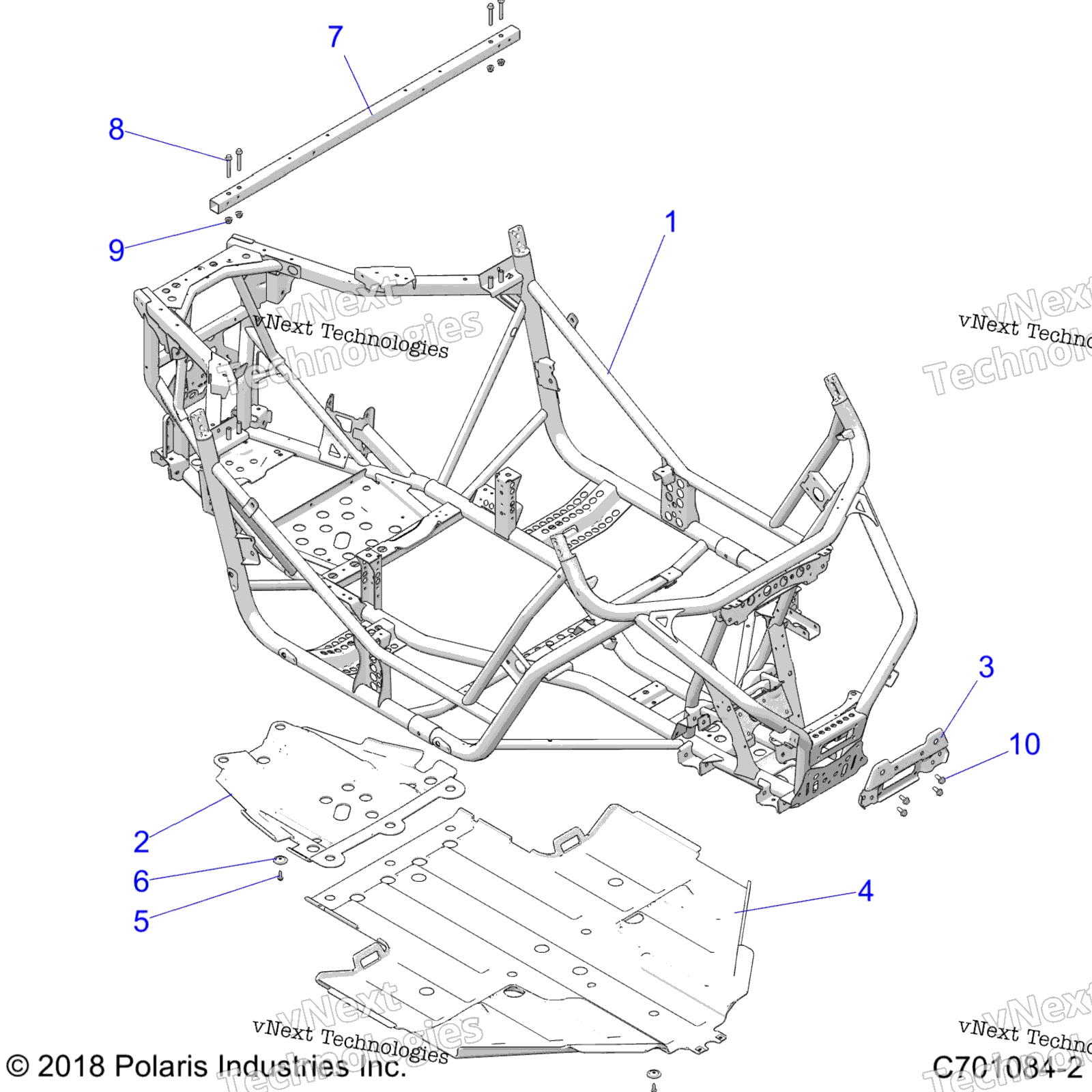 Шасси, основная рама And Skid Plate