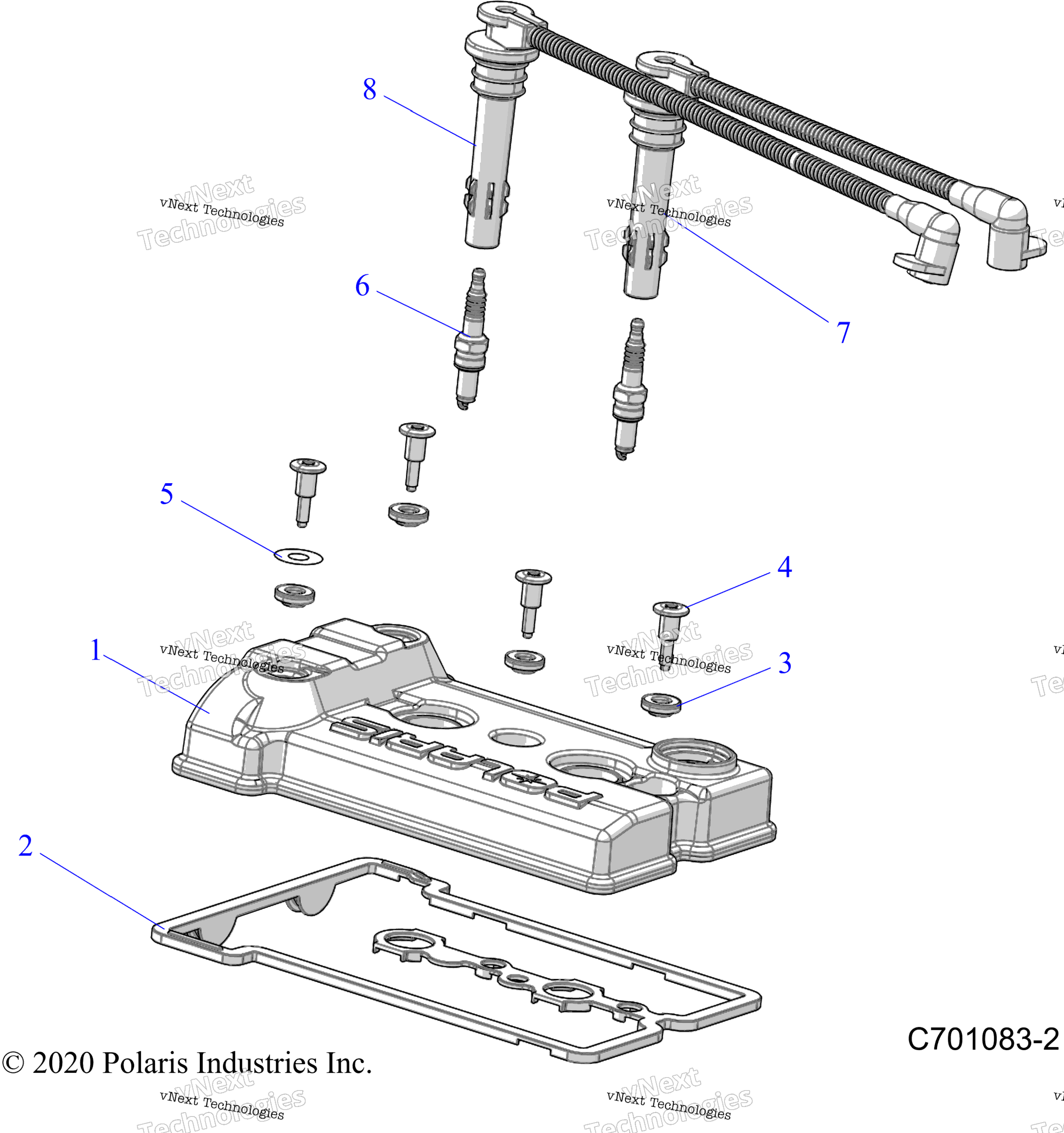 Engine, клапан Cover, Sparkplugs & Wires