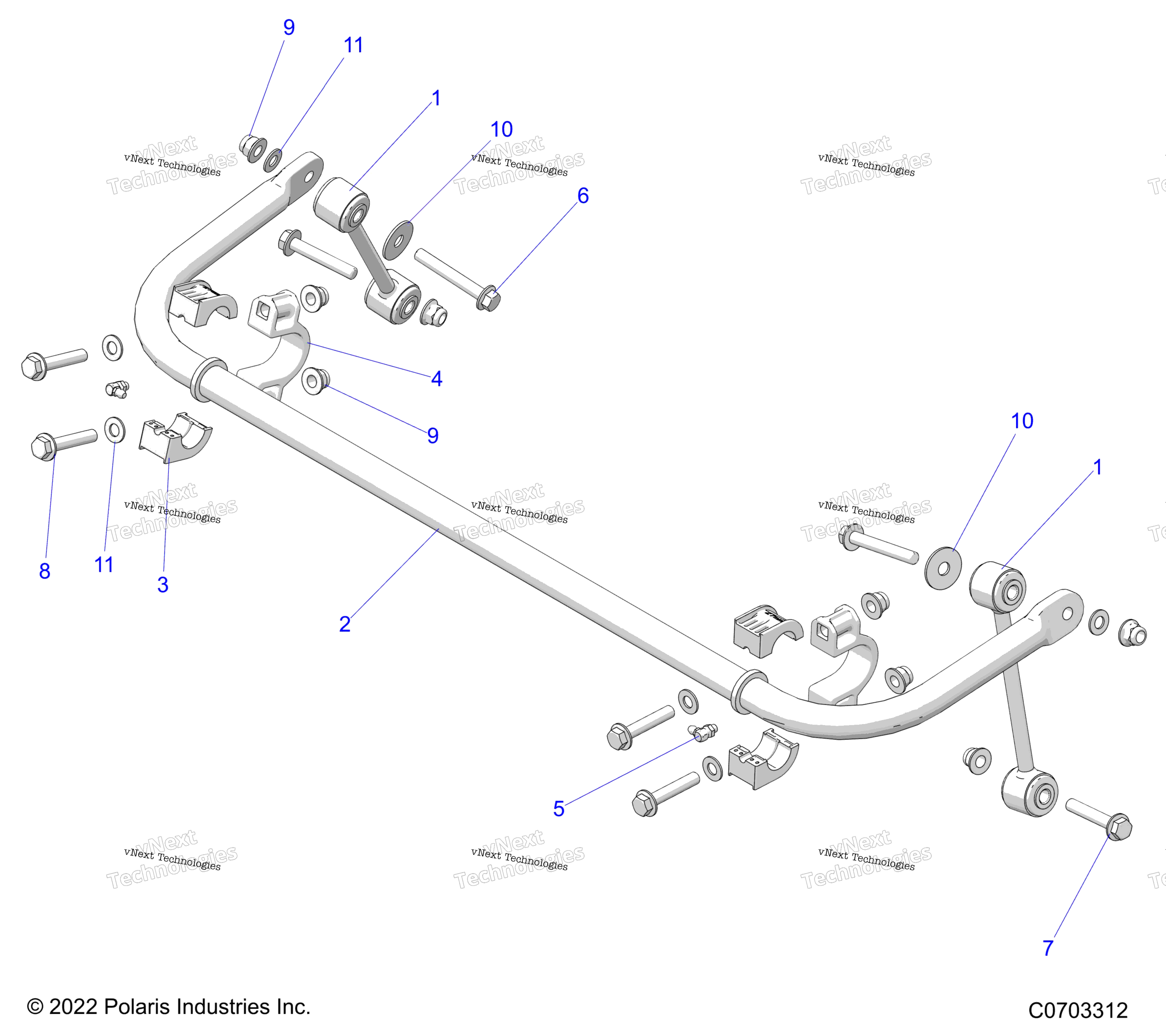 Suspension, Stabilizer Bar, задний