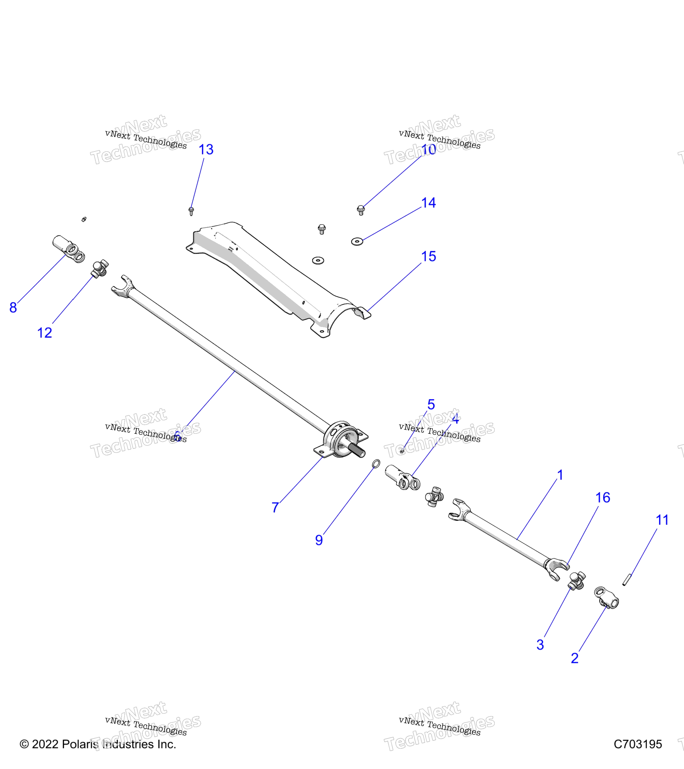Привод Train, Prop Shaft