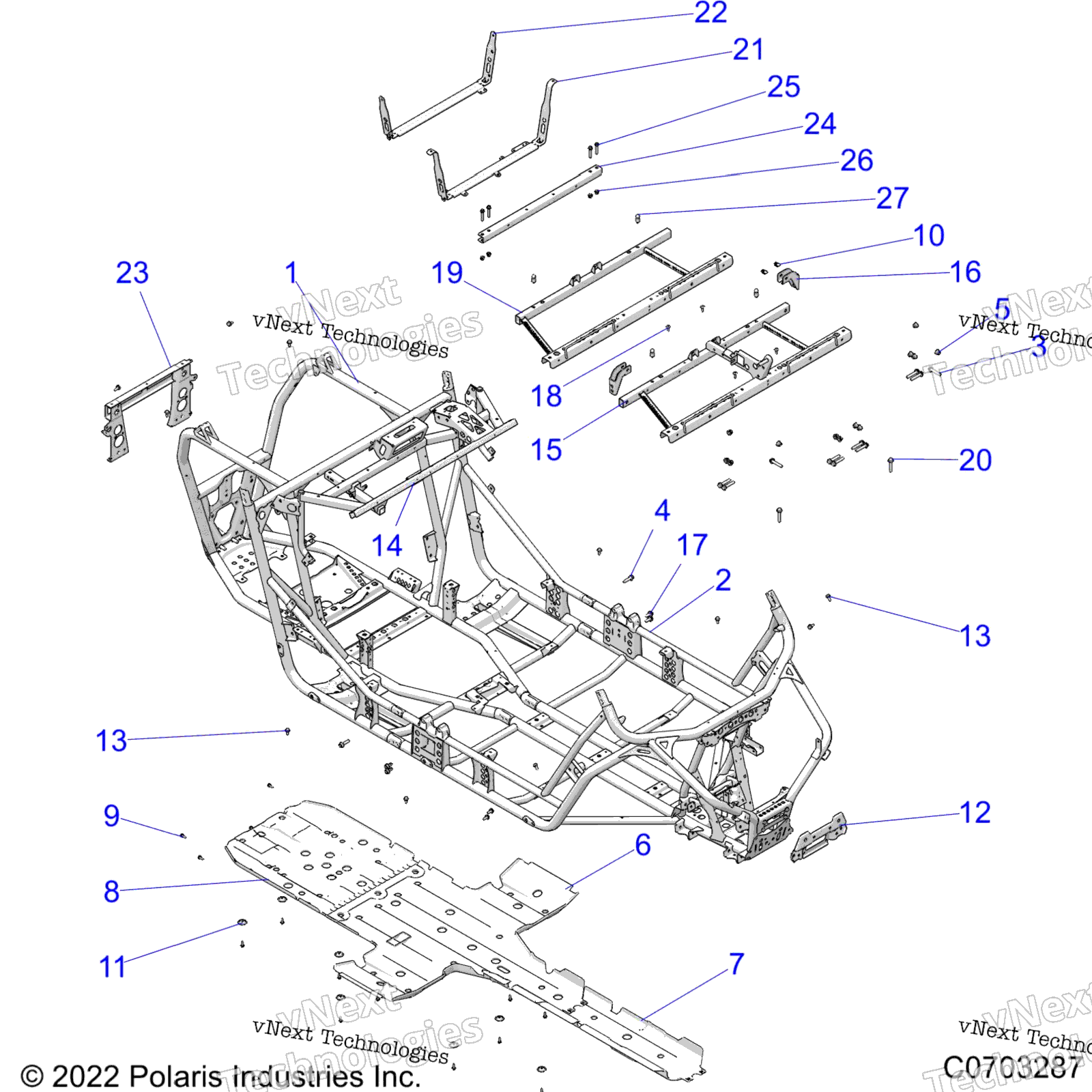 Шасси, основная рама And Skid Plates
