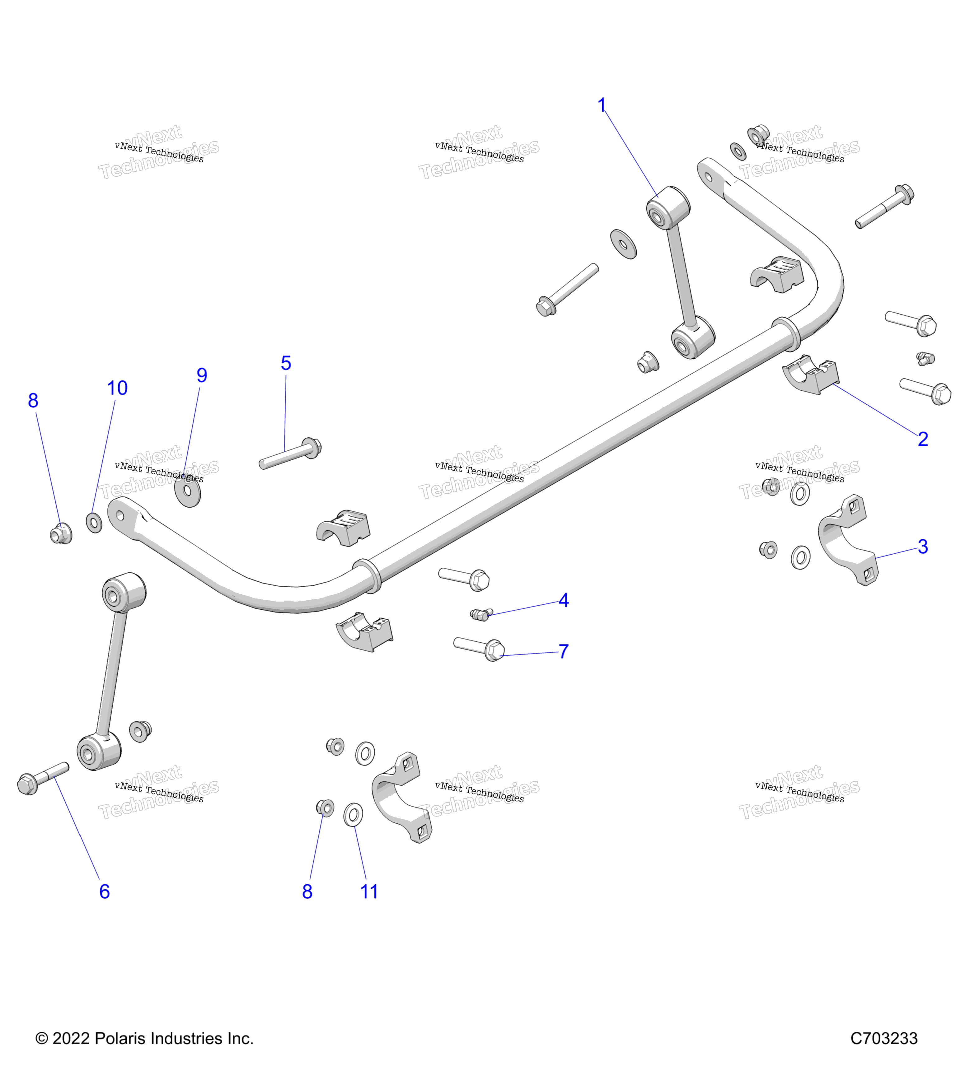 Suspension, Stabilizer Bar, задний